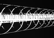 Abstract Black and White Spiral Structure