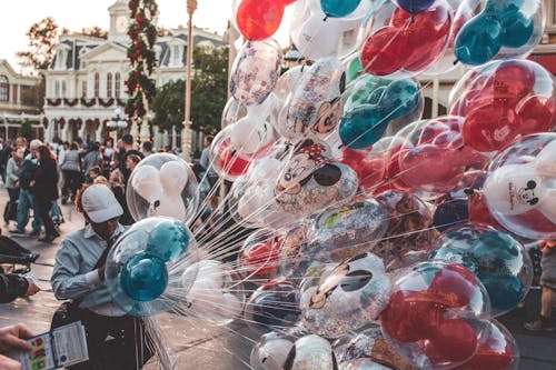 Základová fotografie zdarma na téma balóny, cestování, disney