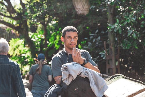 Free stock photo of 30 year old man, attractive, backpack