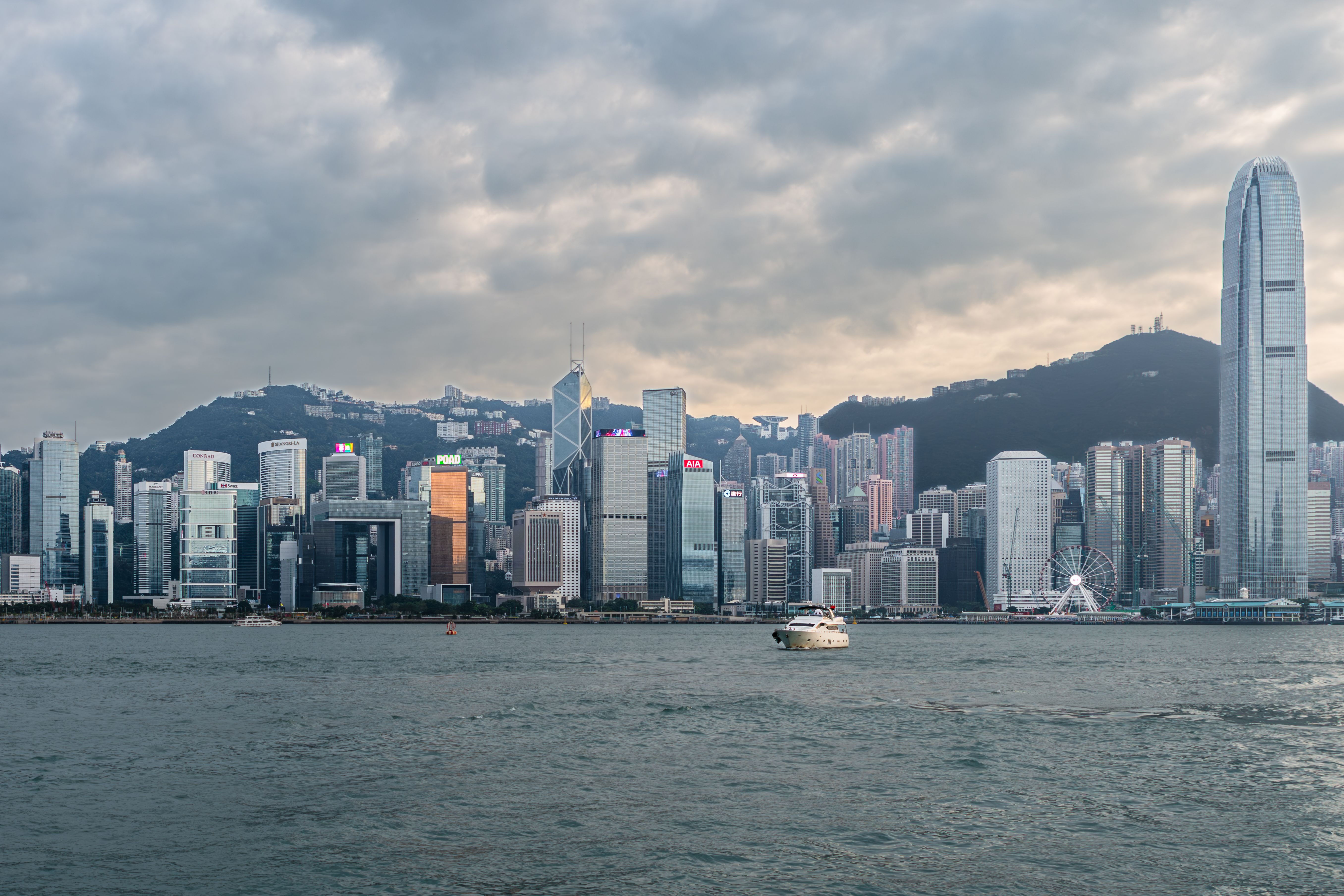 Hong Kong Victoria Harbour Skyline View · Free Stock Photo