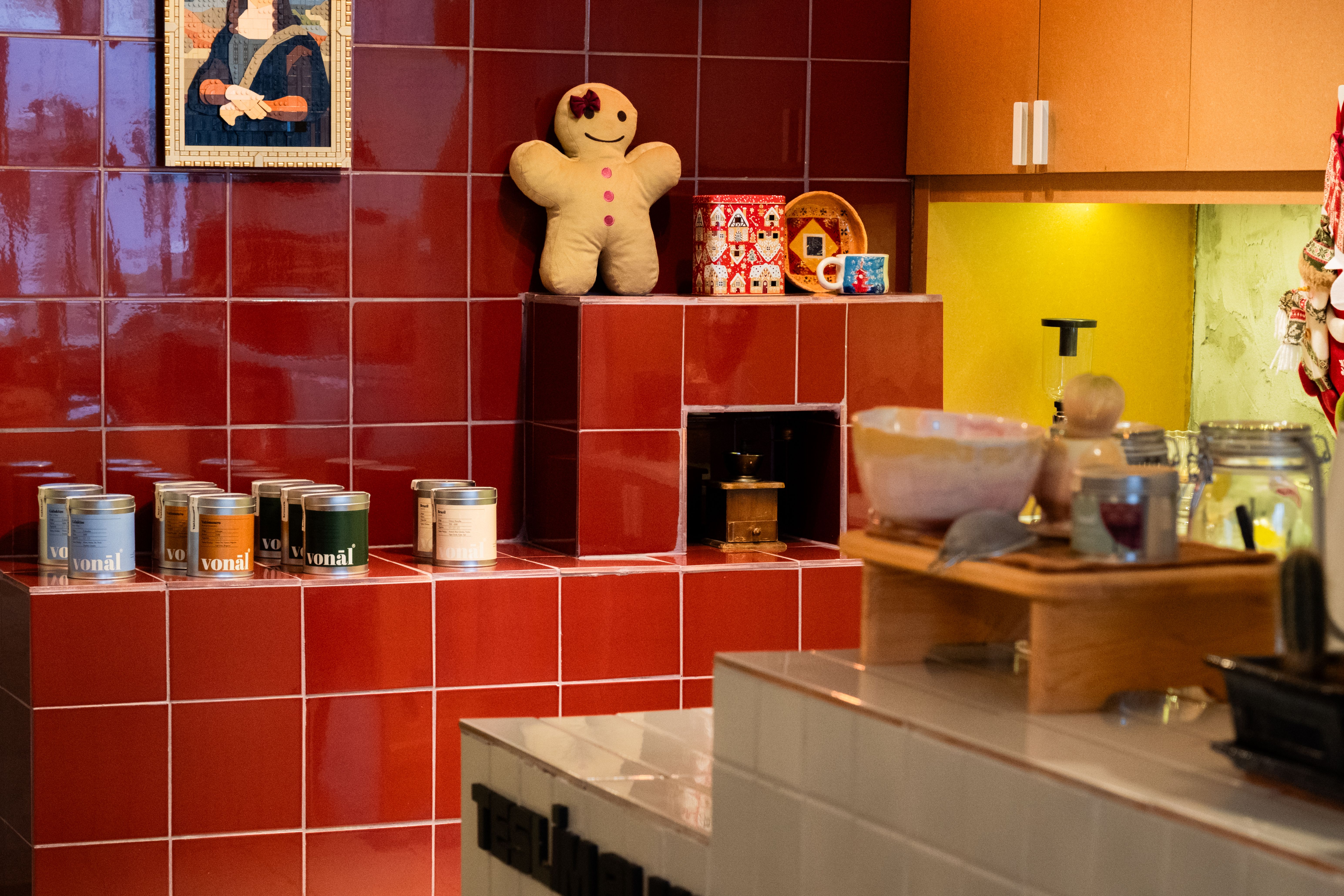 Interior Painting in Stamford Hill — a decorator at work mid-project