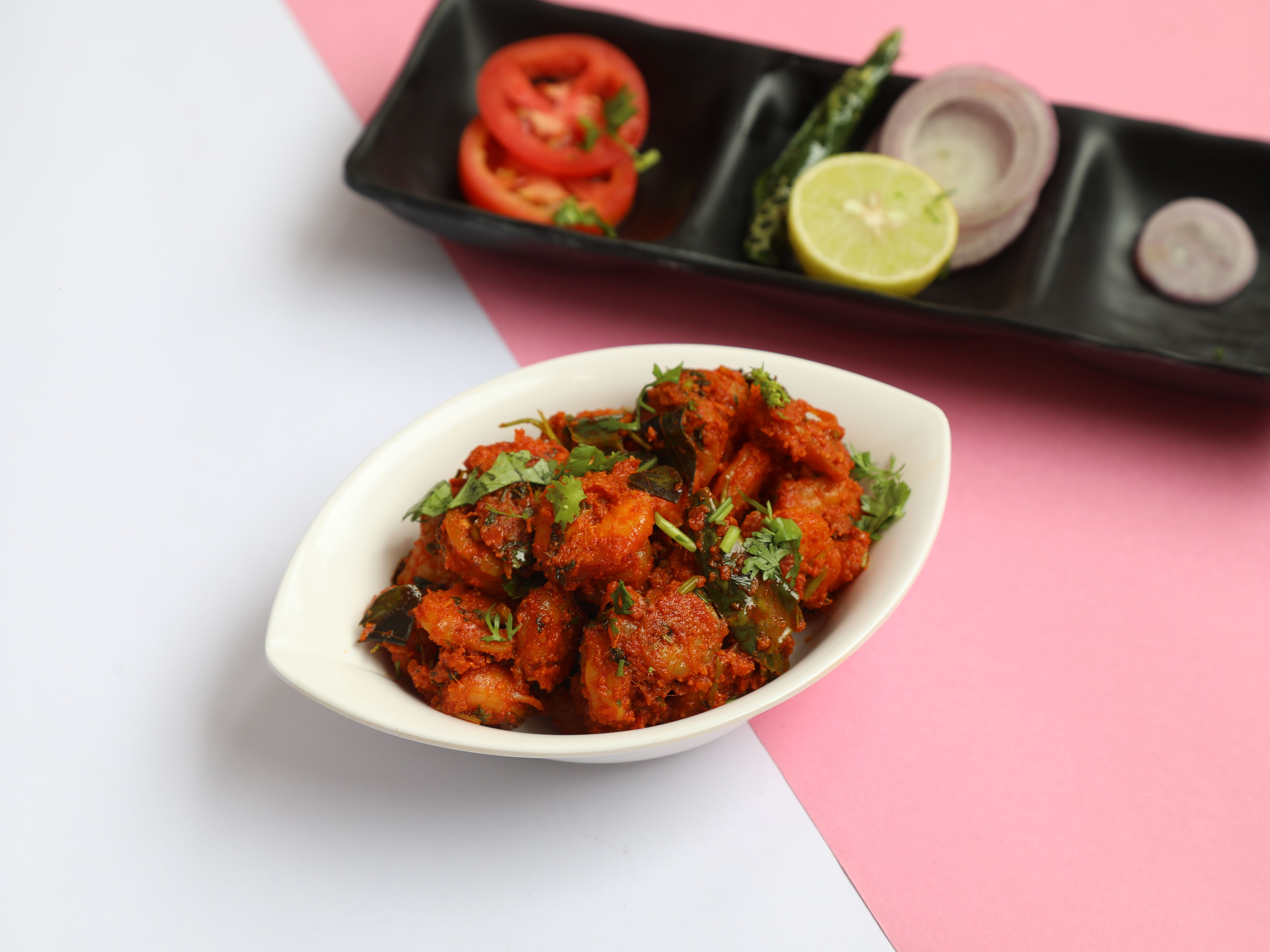 Sheet-Pan Tikka Masala with Charred Lemon