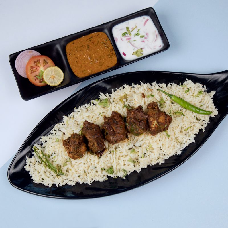 Greek Tzatziki Lamb Biryani