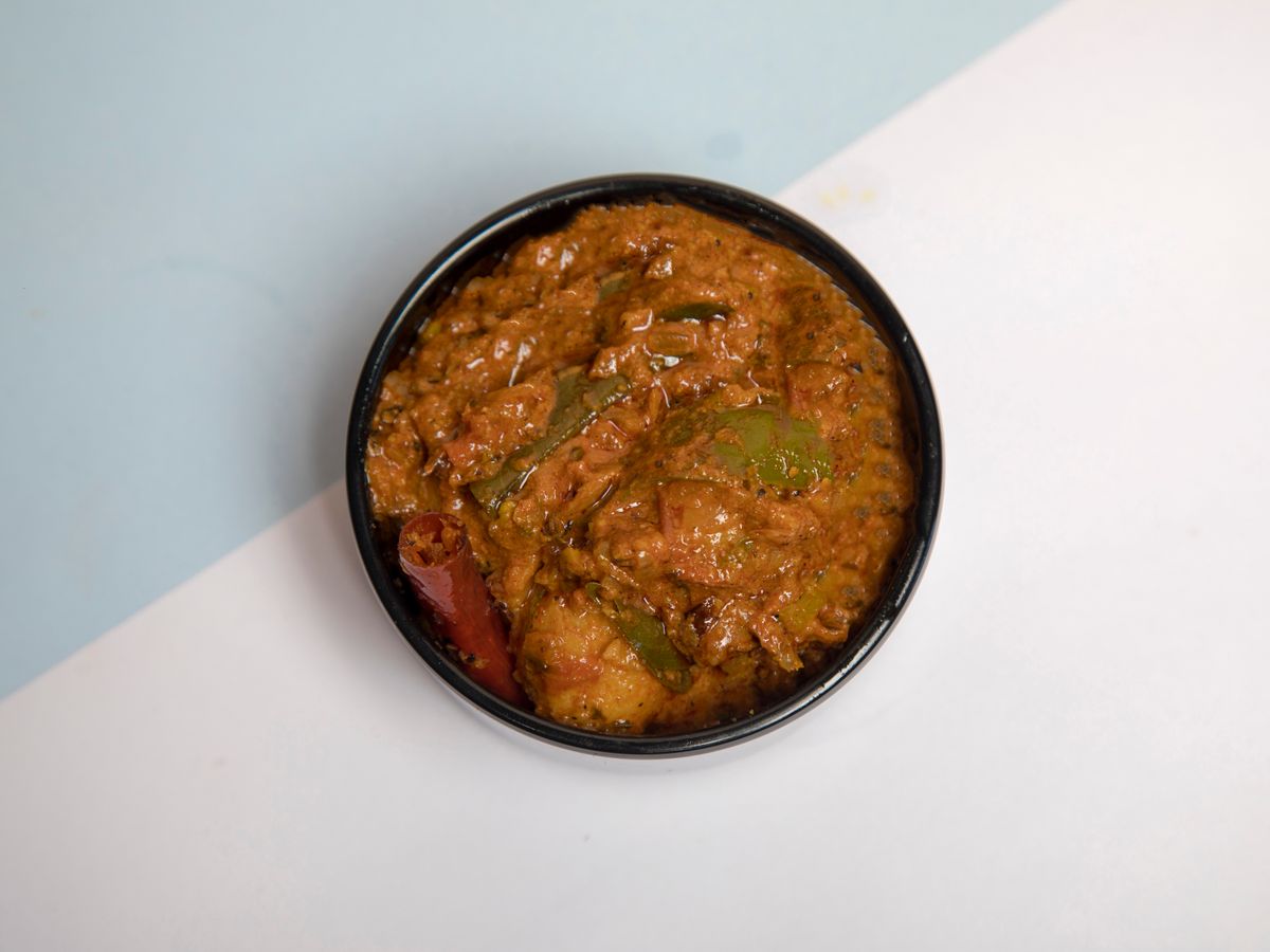 Curry rouge de porc aux aubergines
