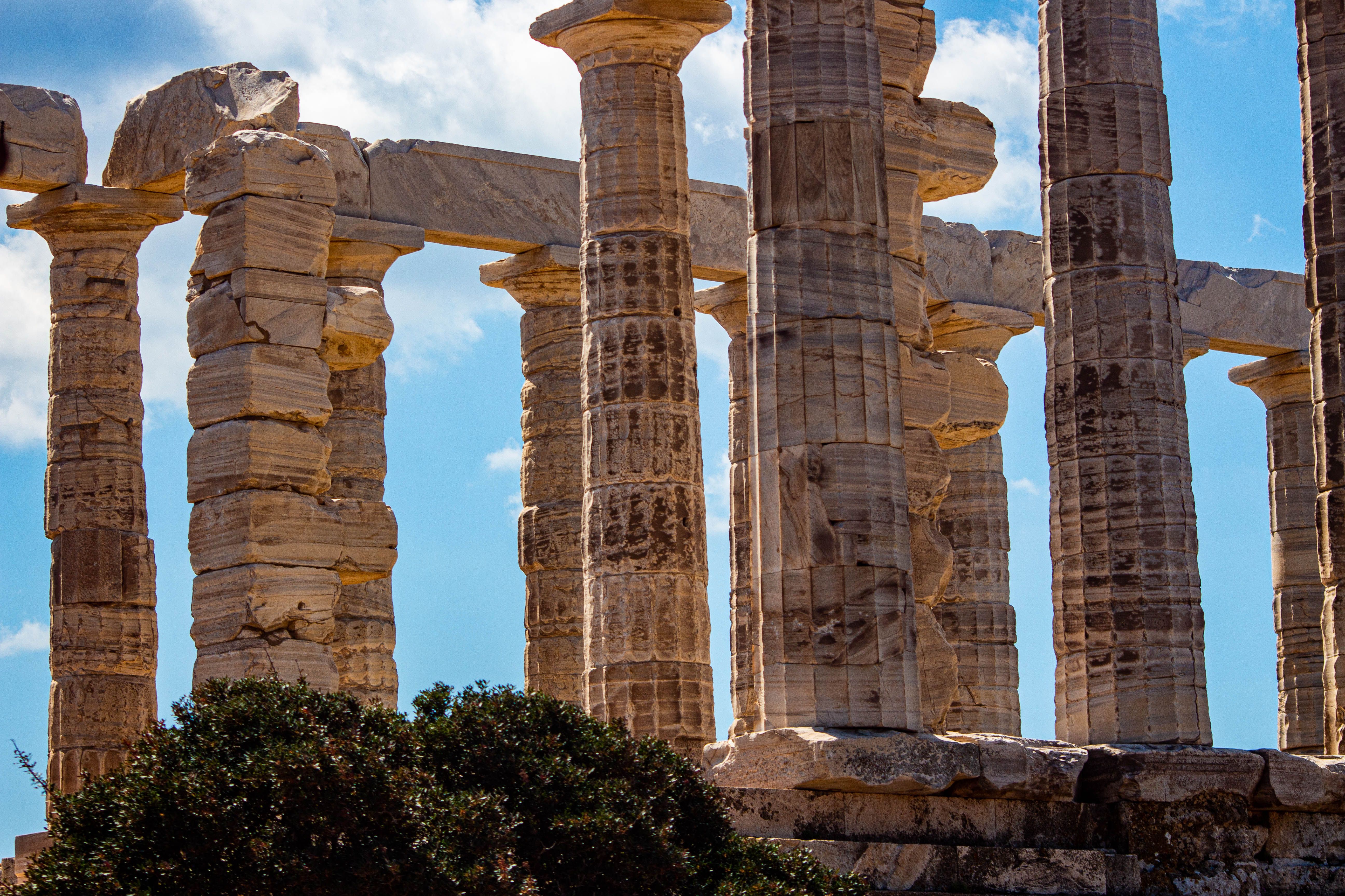 Temple of Zeus Athens with Acropolis backdrop