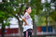 Asian Woman in Sportswear Outdoors in Hà Nội