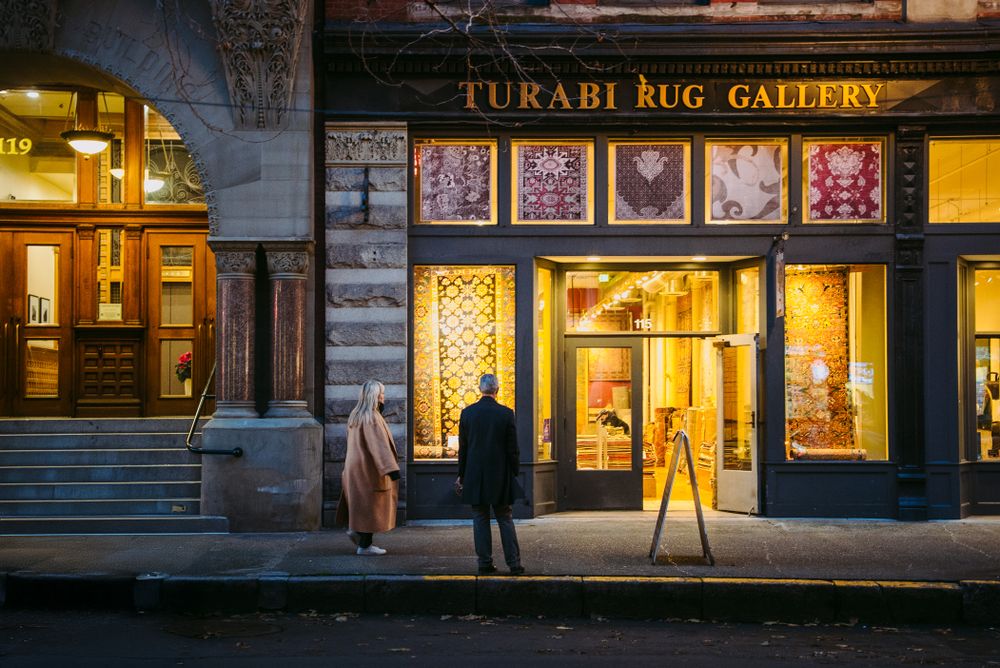 Storefront entrance in Seattle