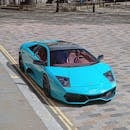 Miami Blue Lamborghini Murcielago in London