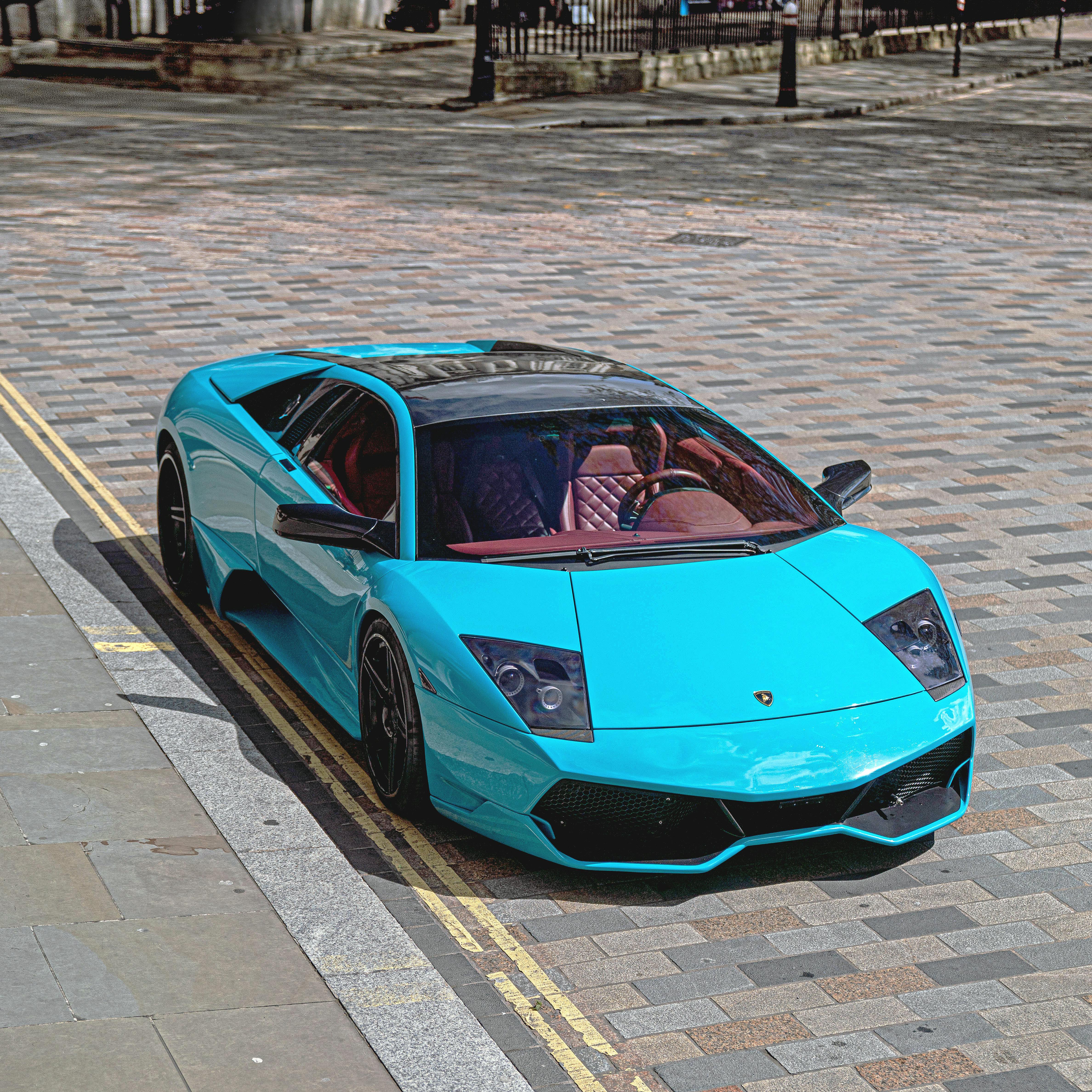 Miami Blue Lamborghini Murcielago in London