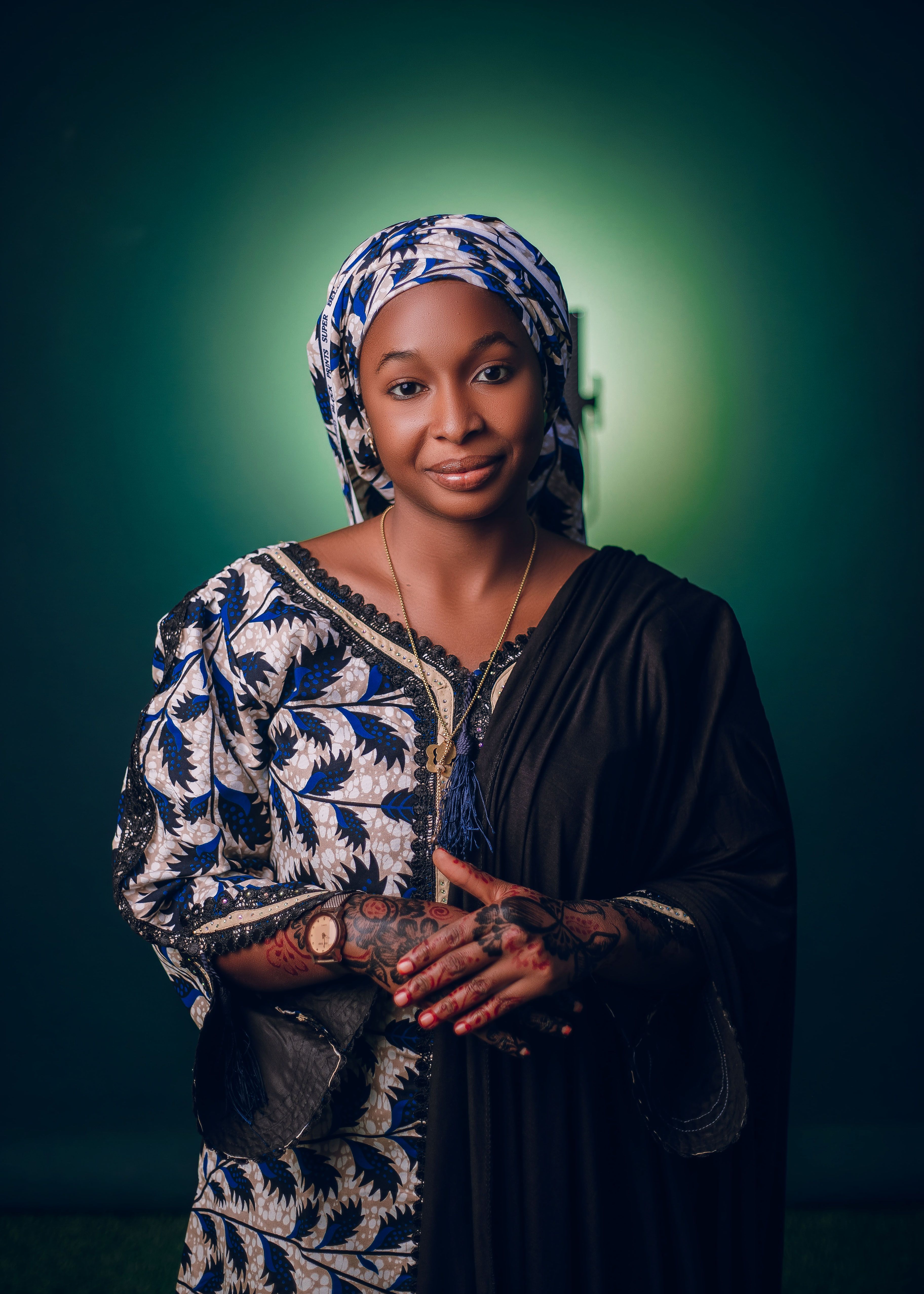 Elegant Woman in Traditional Hausa Attire · Free Stock Photo