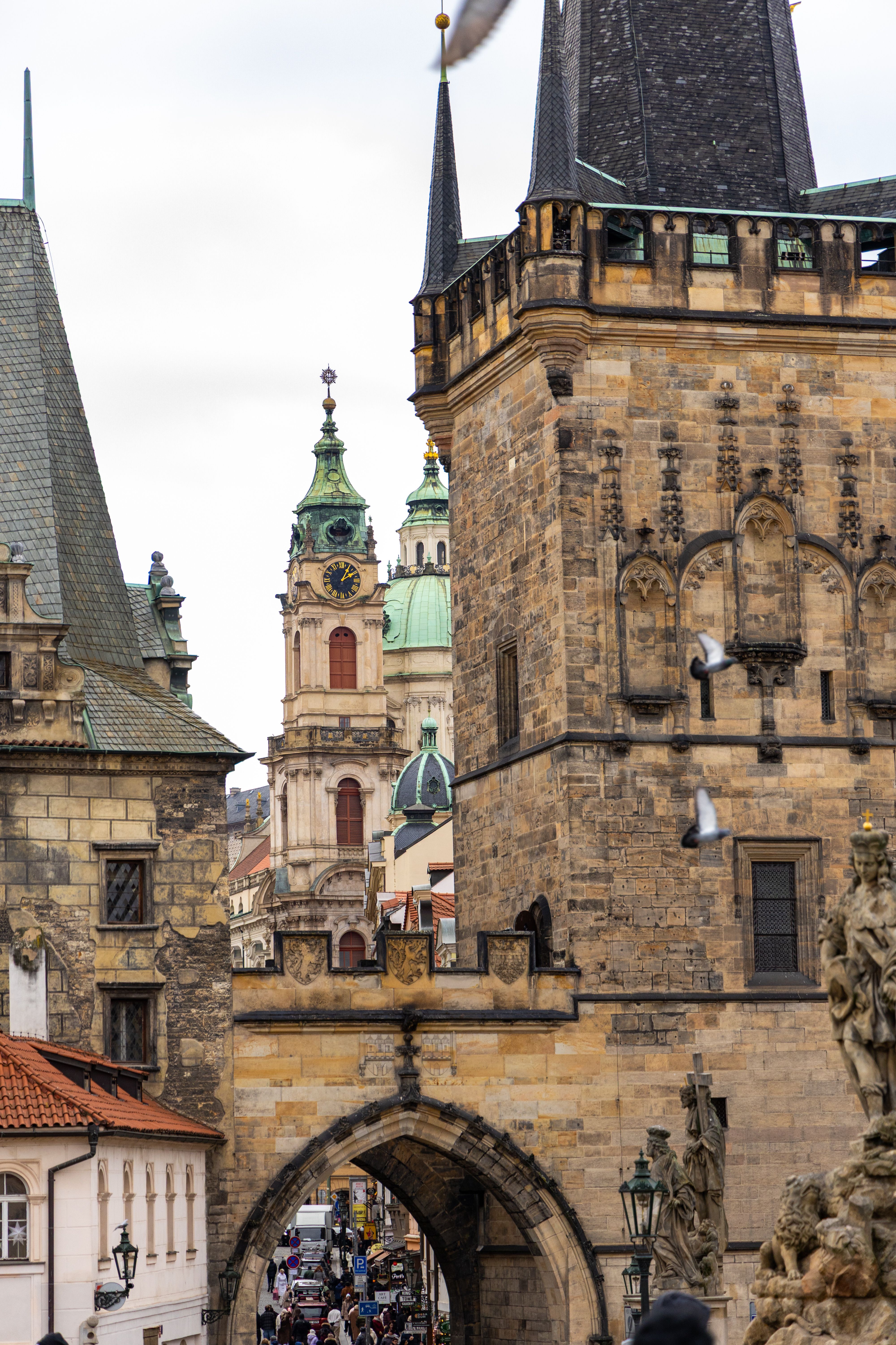 Historic Prague Architecture with Church Towers · Free Stock Photo