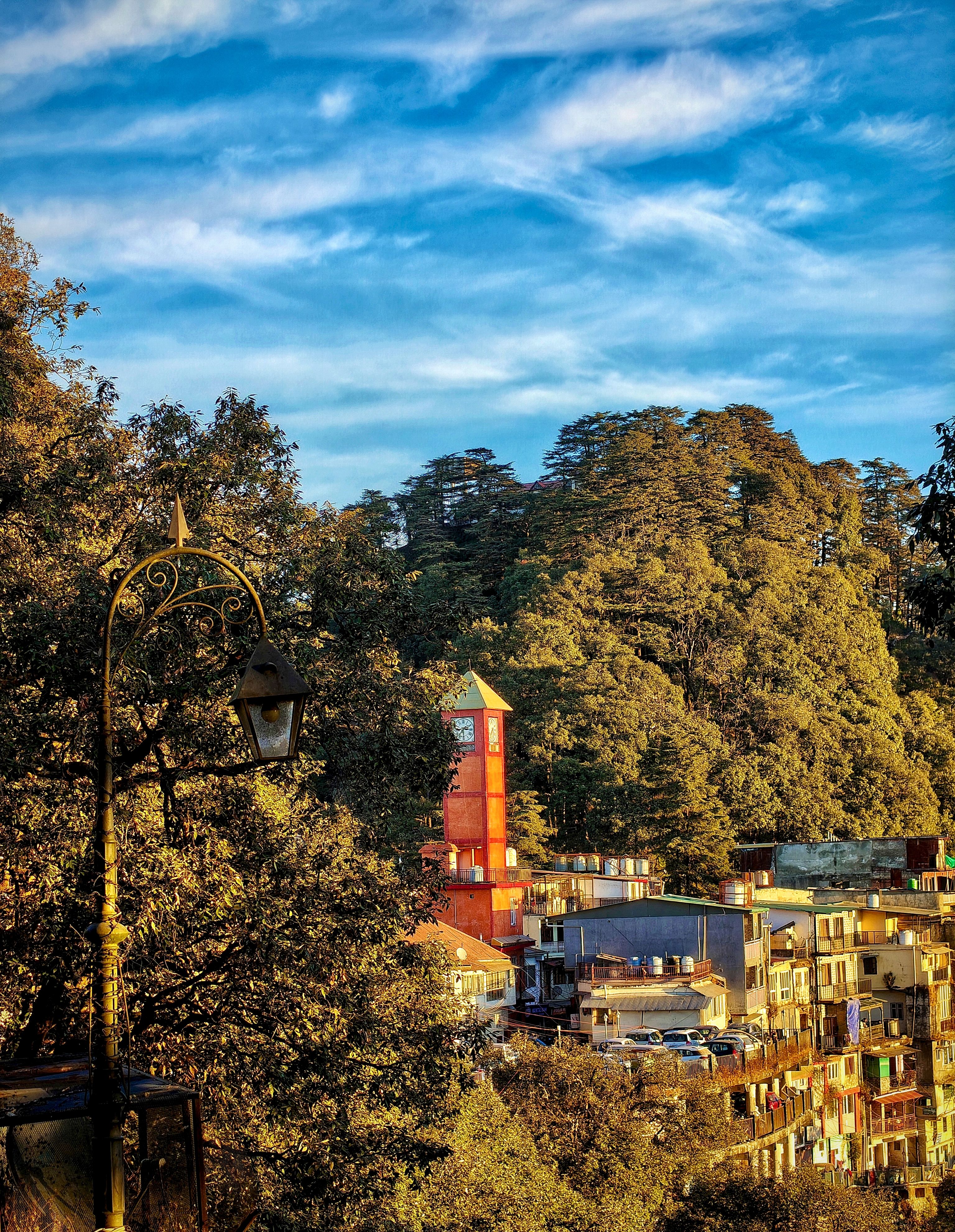 Scenic View of Mussoorie Hills with Landmark Tower · Free Stock Photo