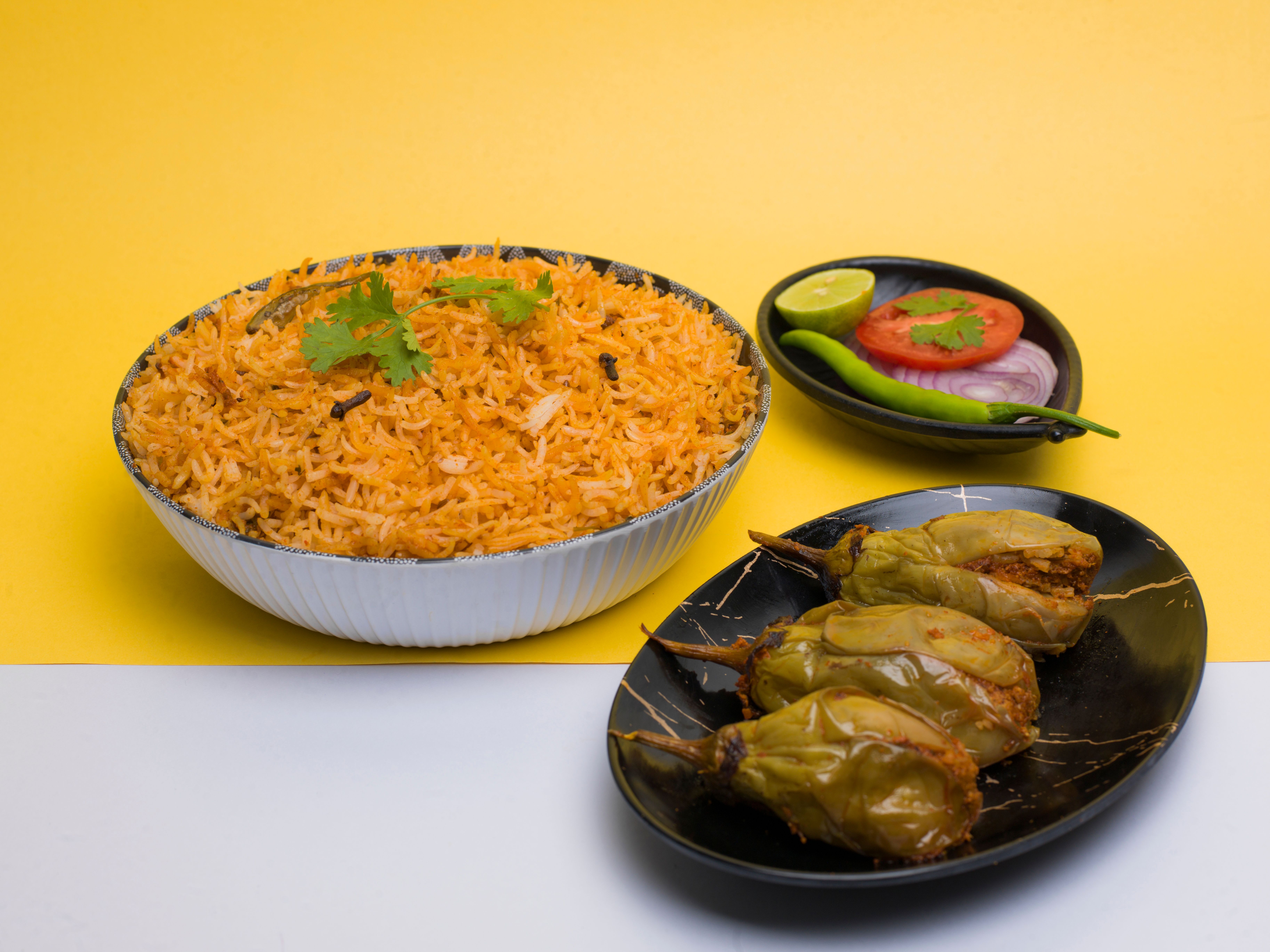 Spicy Biryani with a Fried Egg