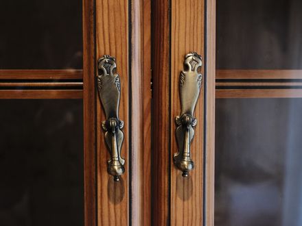 New pulls on kitchen cabinets