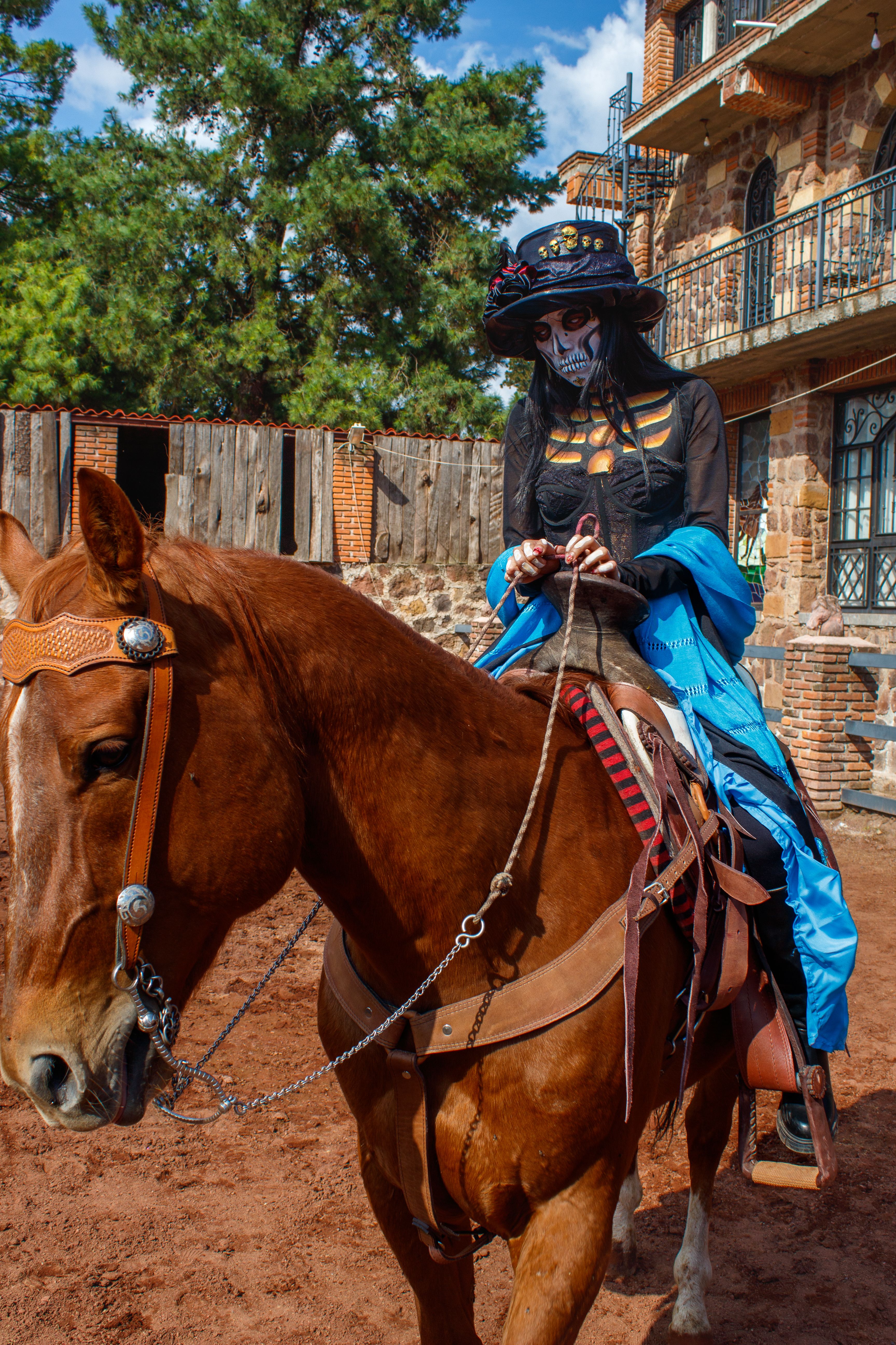 Day of the Dead Rider in Ciudad de México · Free Stock Photo