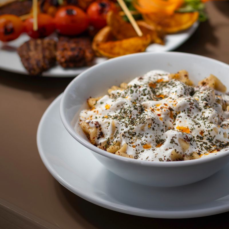 Turkish Kabak Mücver Pancakes with Yogurt Dill Sauce