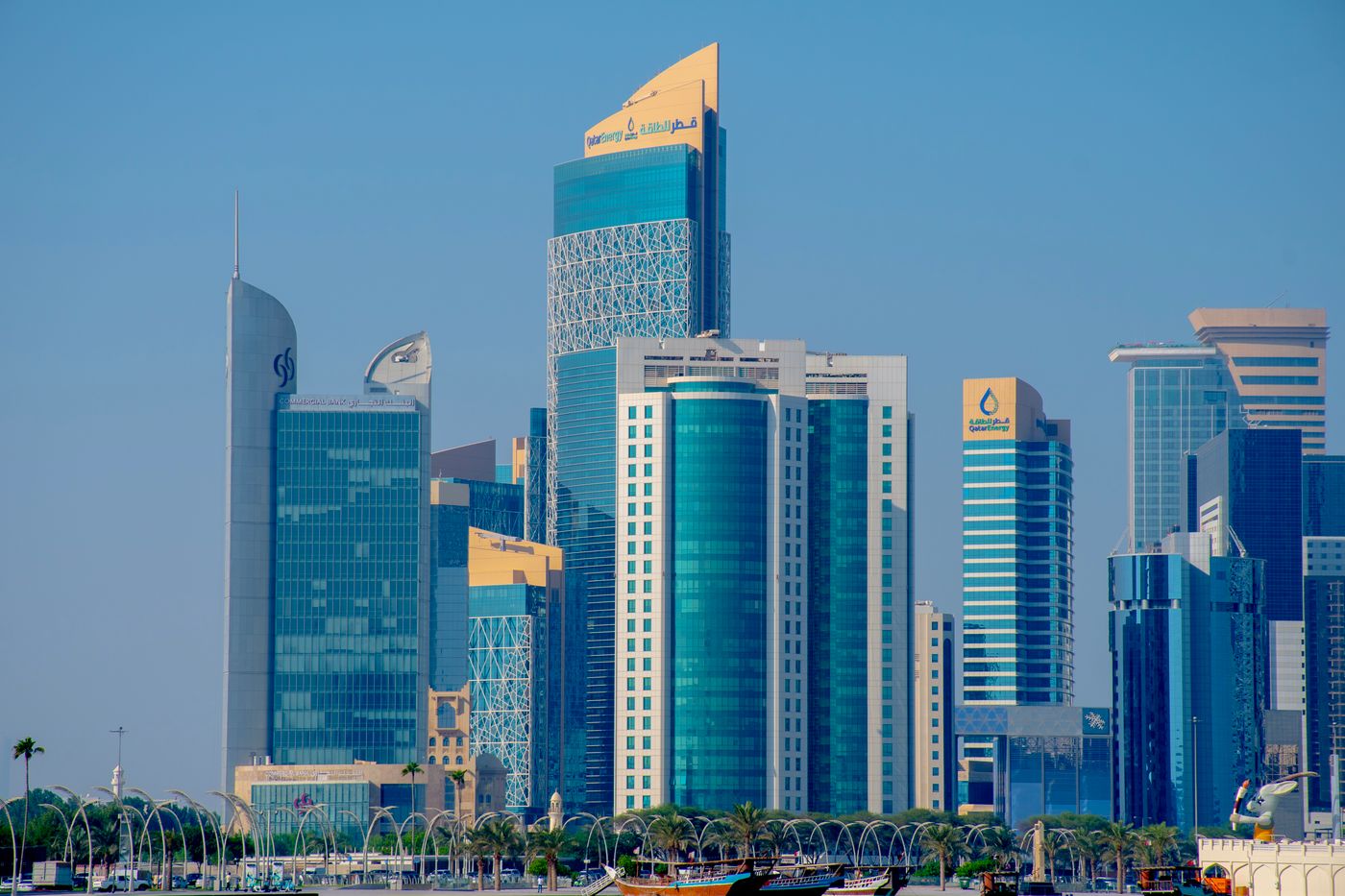 Modern Doha skyline in Qatar