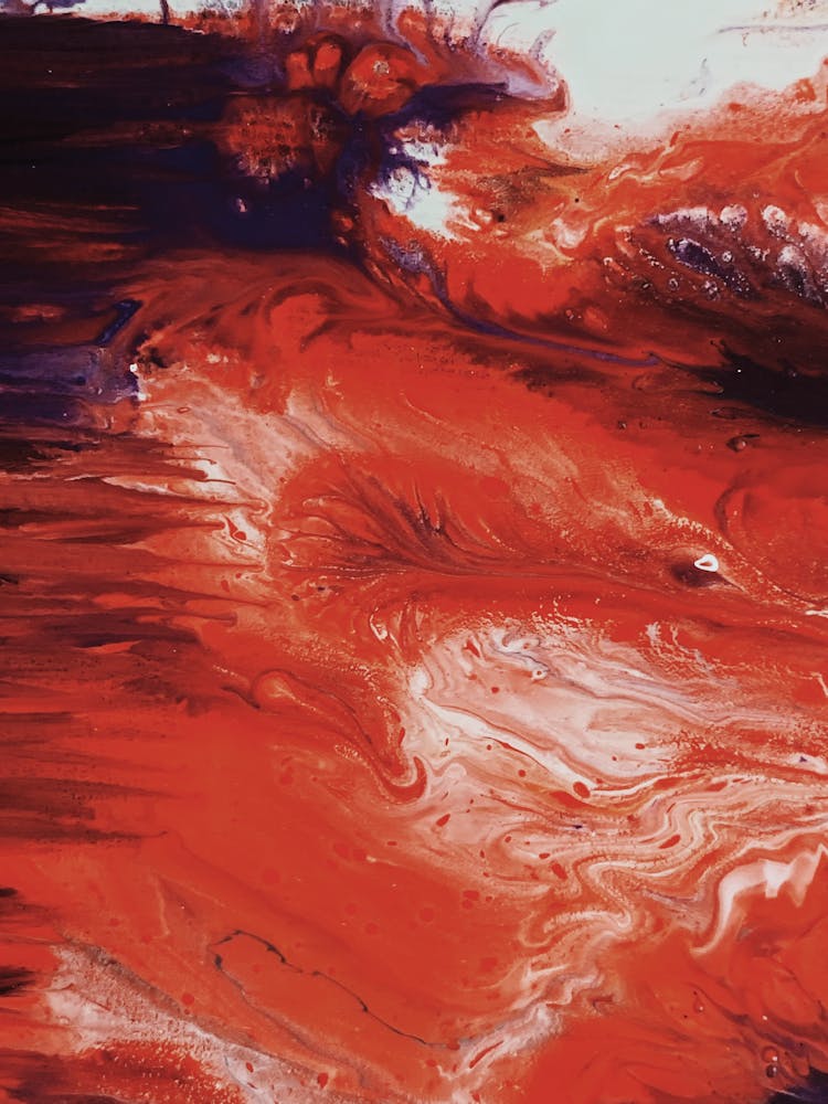 Red Abstract Painting