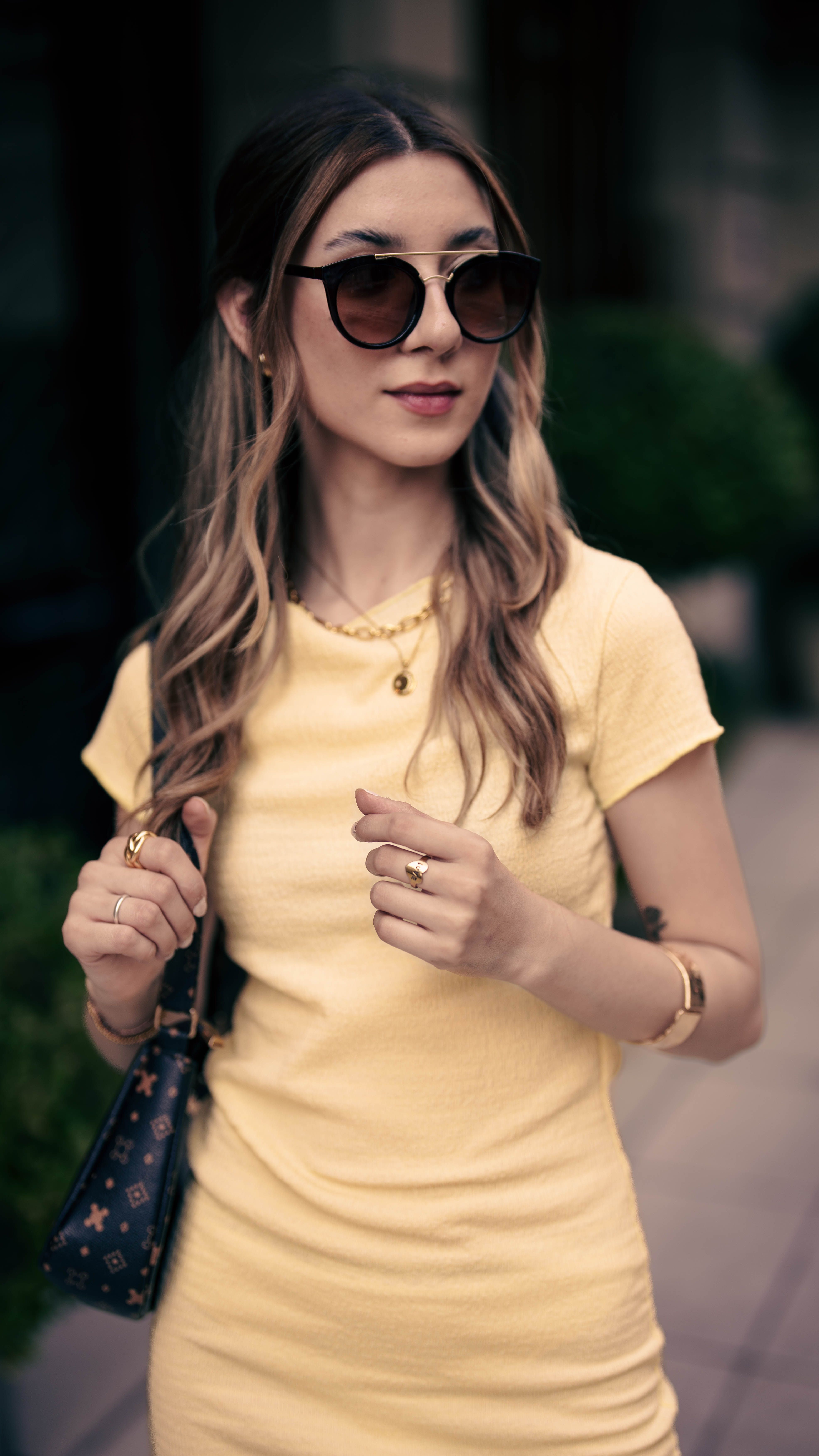 Vestido Midi Canelado