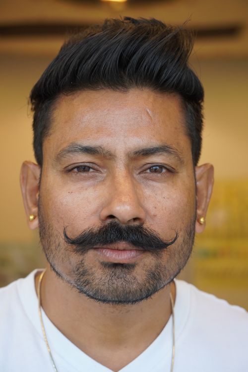 Mustache Portrait Portrait of a Man with Stylish Mustache · Free Stock Photo