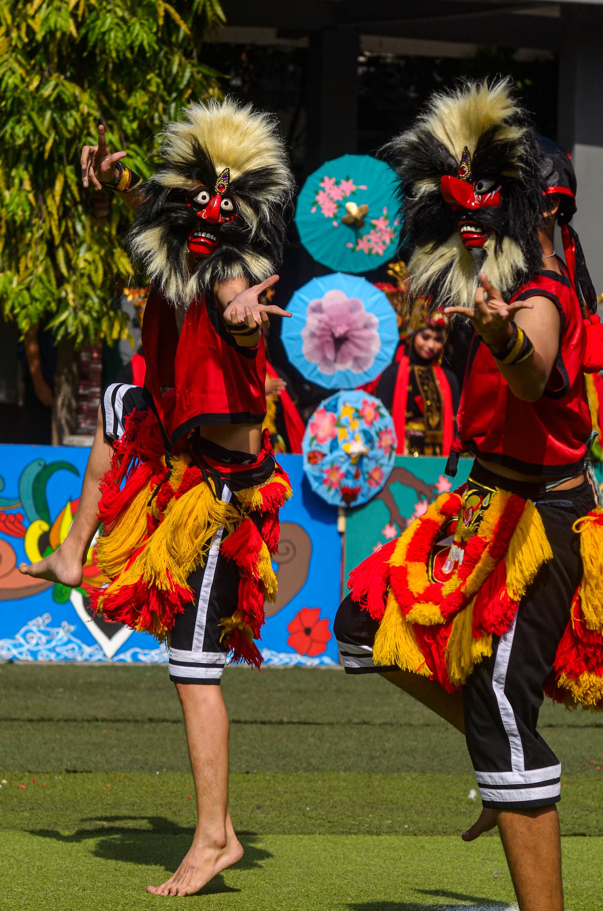 Vibrant Traditional Dance Performance Outdoors · Free Stock Photo