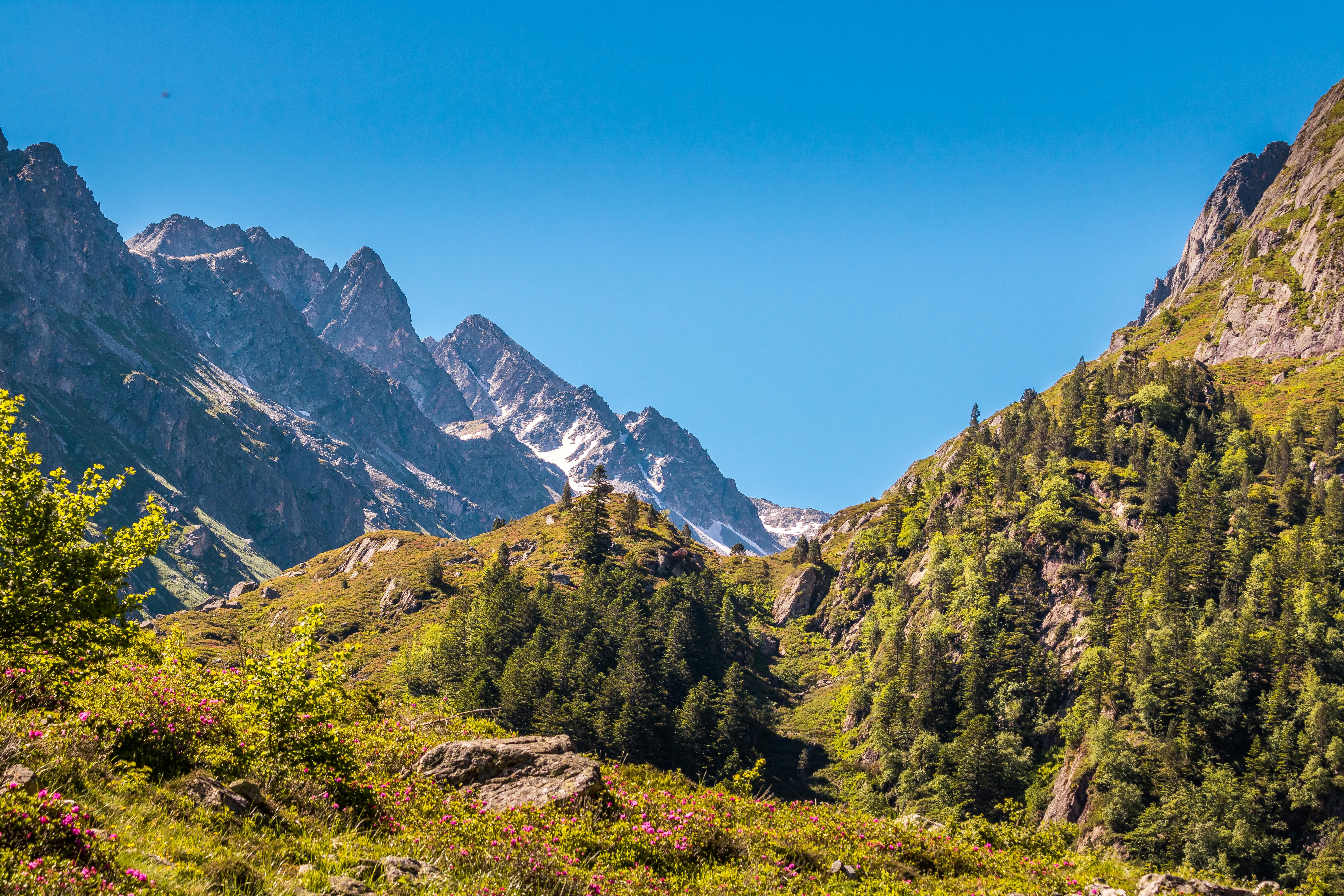 Paysage des Pyrénées en Occitanie, France