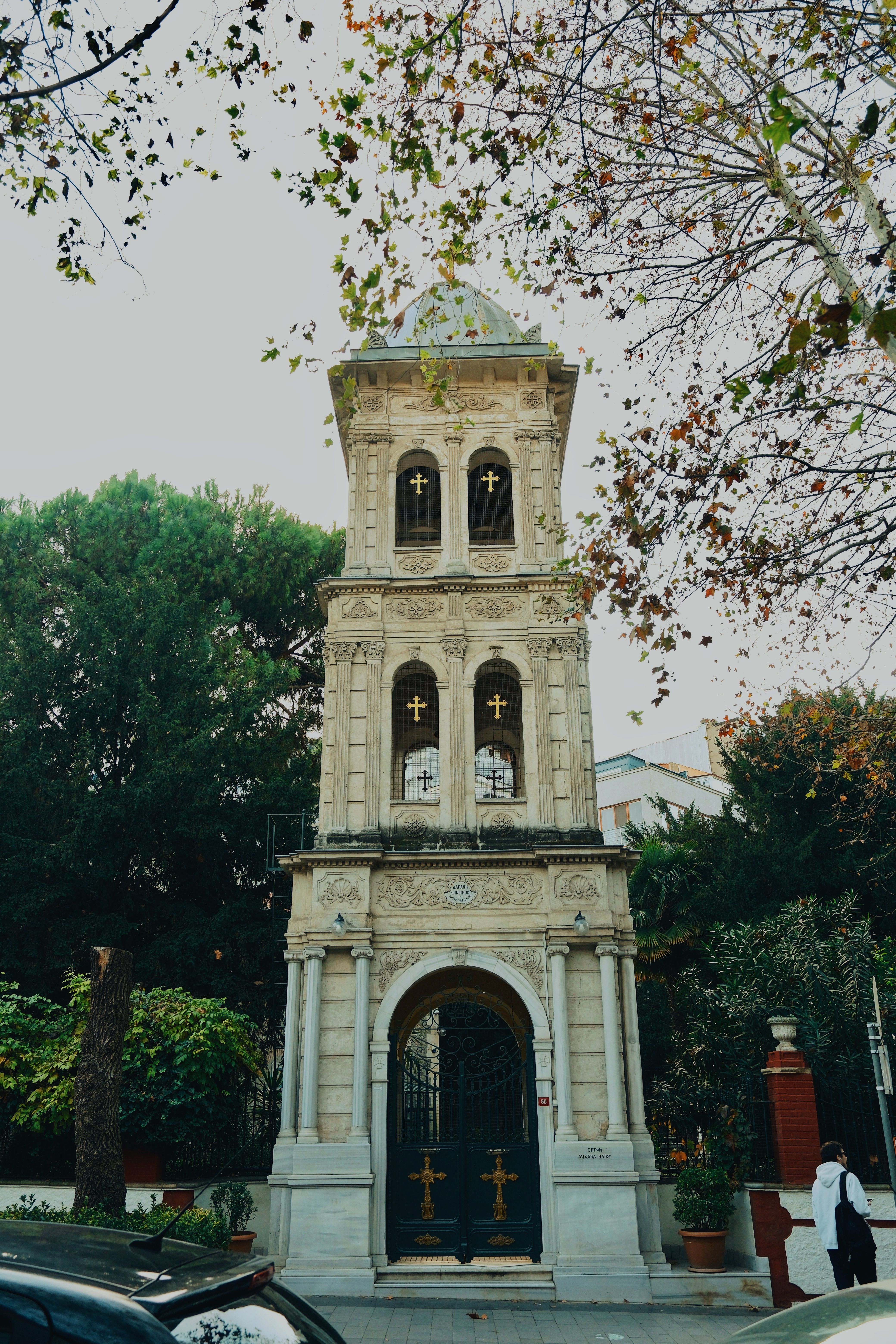 Historic Church Bell Tower with Architectural Details · Free Stock Photo