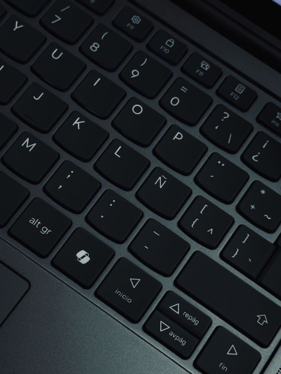 Typical Spanish Computer Keyboard Close-up of a Spanish Keyboard Layout · Free Stock Photo