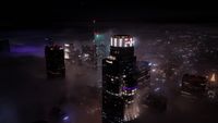City skyline at night