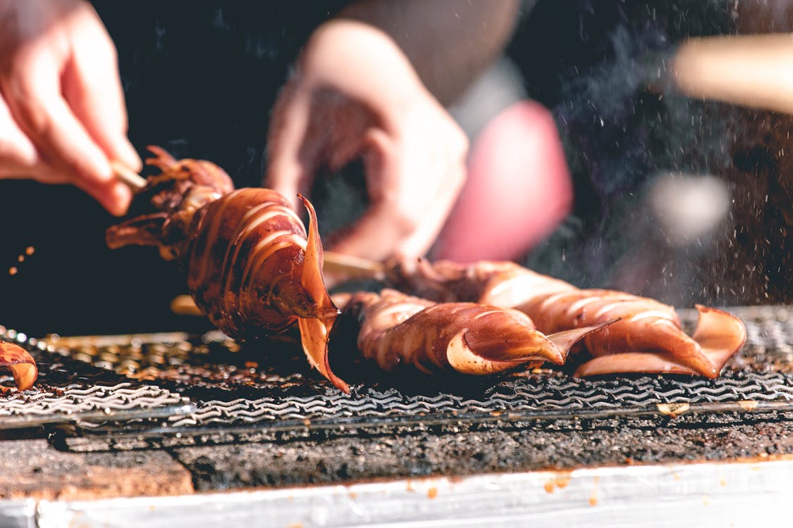 Grilled Squid · Free Stock Photo
