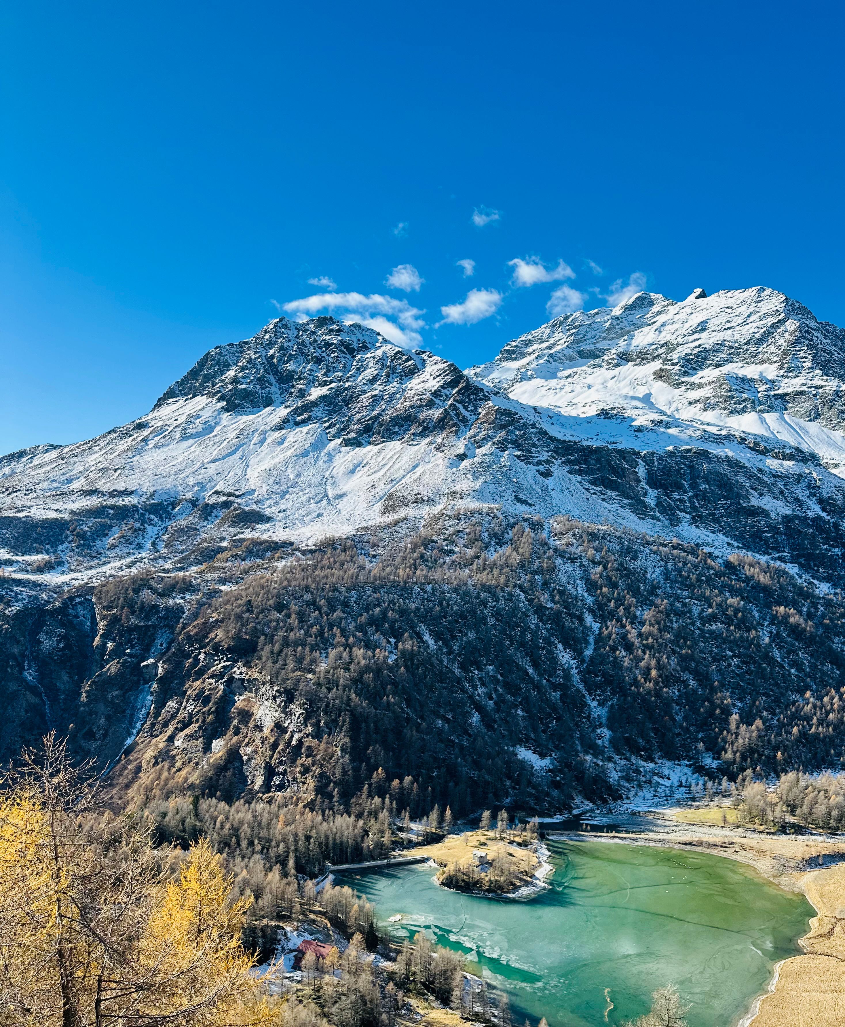 Stunning Alpine Mountain Landscape in Winter · Free Stock Photo