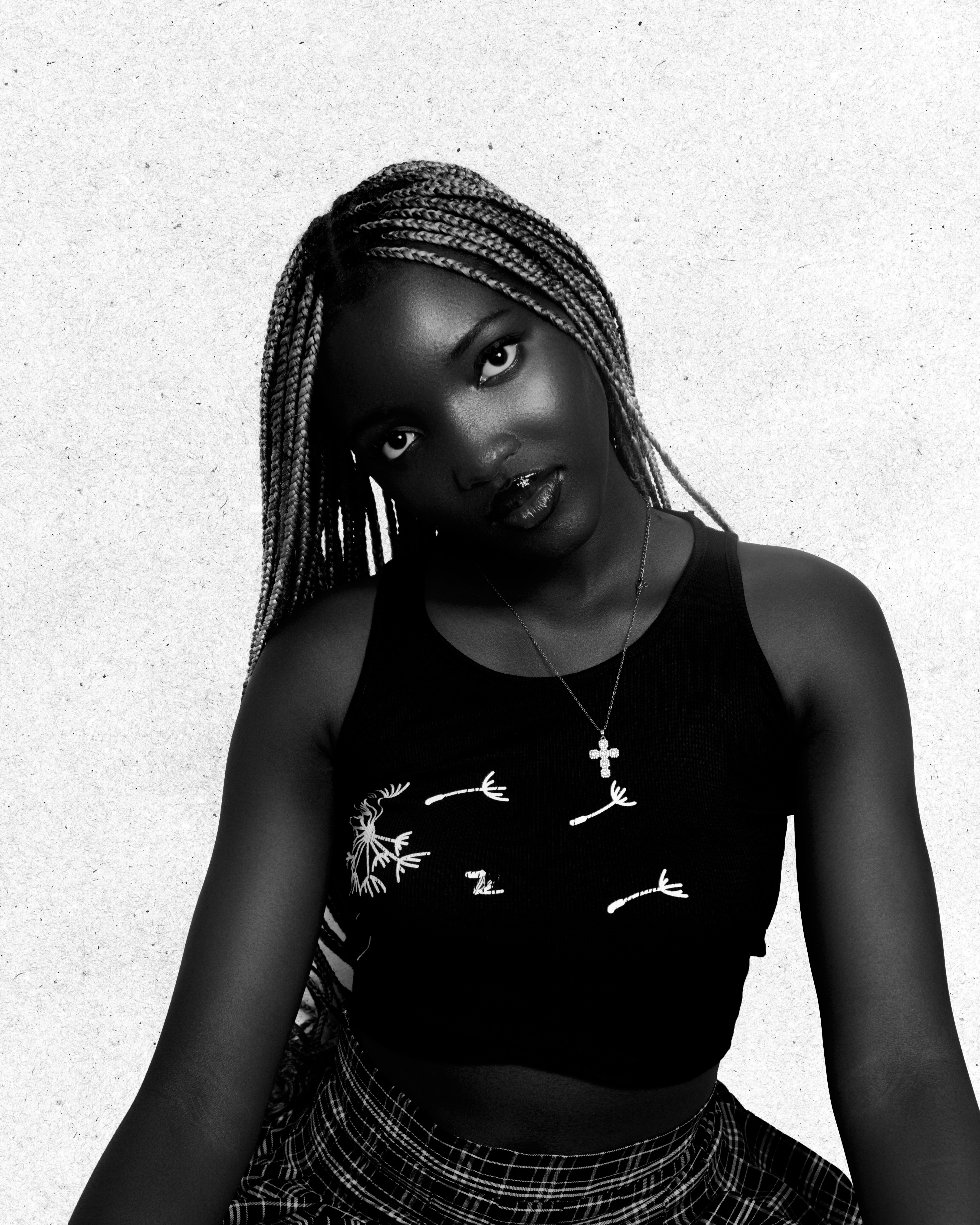 Stylish Black and White Portrait of a Young Woman · Free Stock Photo