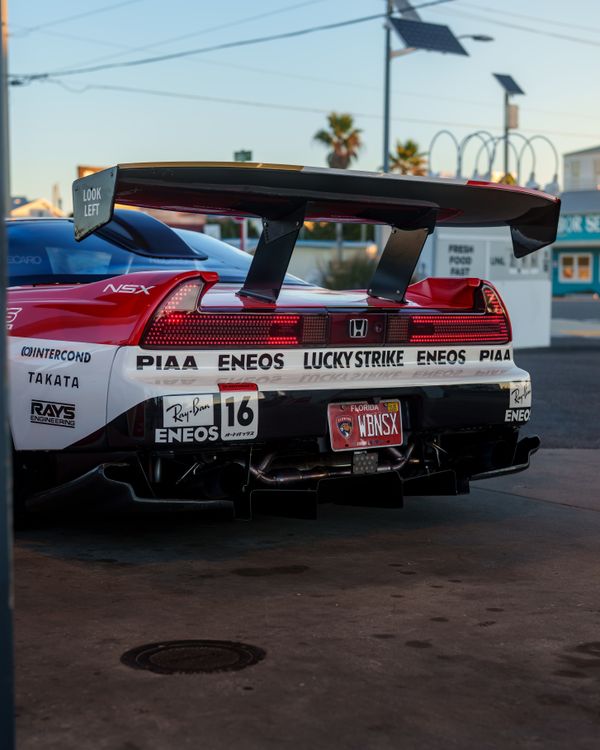 Modified Cars Back Rear View of Modified Performance Car at Gas Station · Free Stock Photo