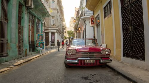 Classic car on a Havana street