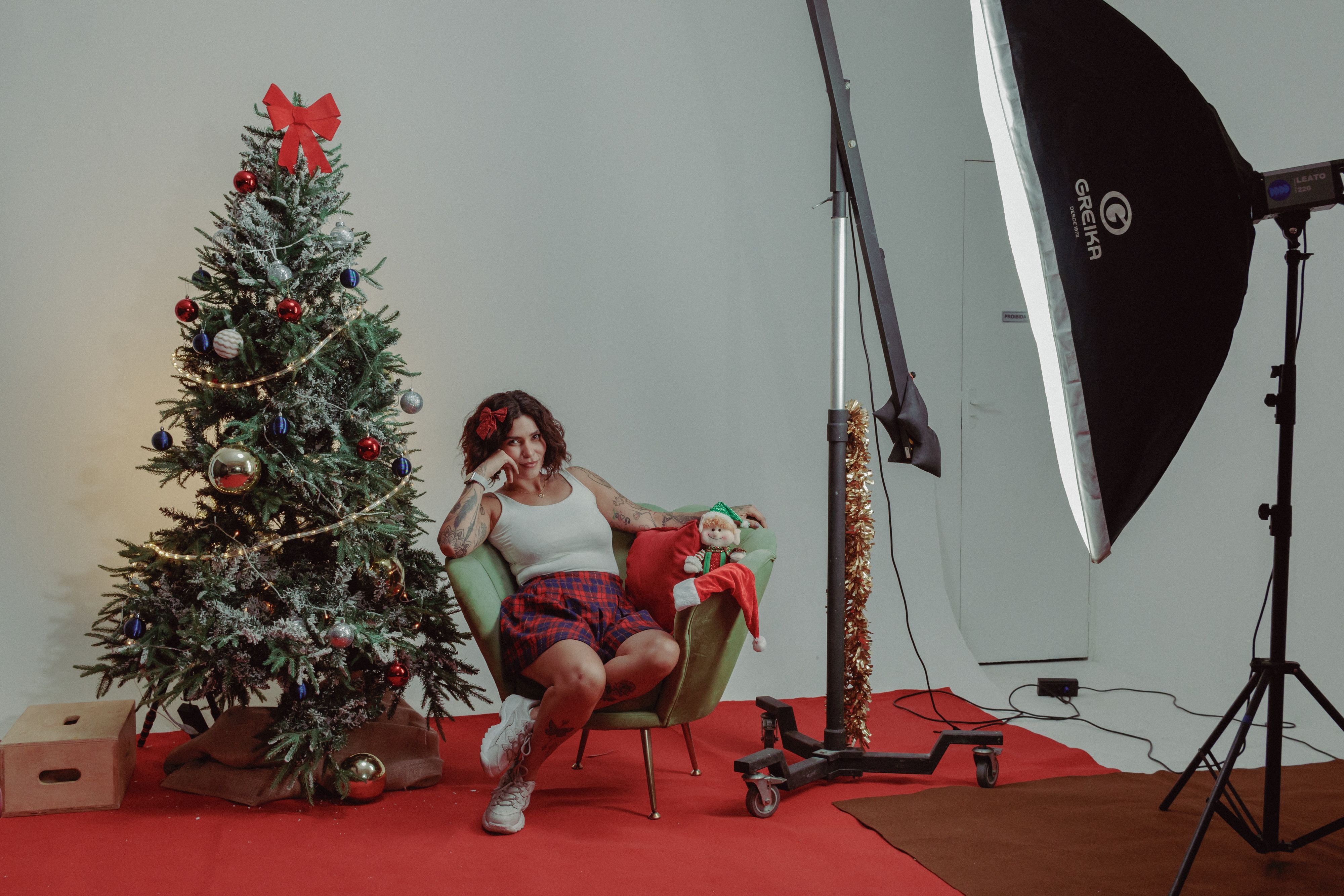 Model Kerstshoot