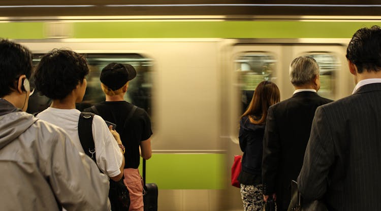 People At The Train Station