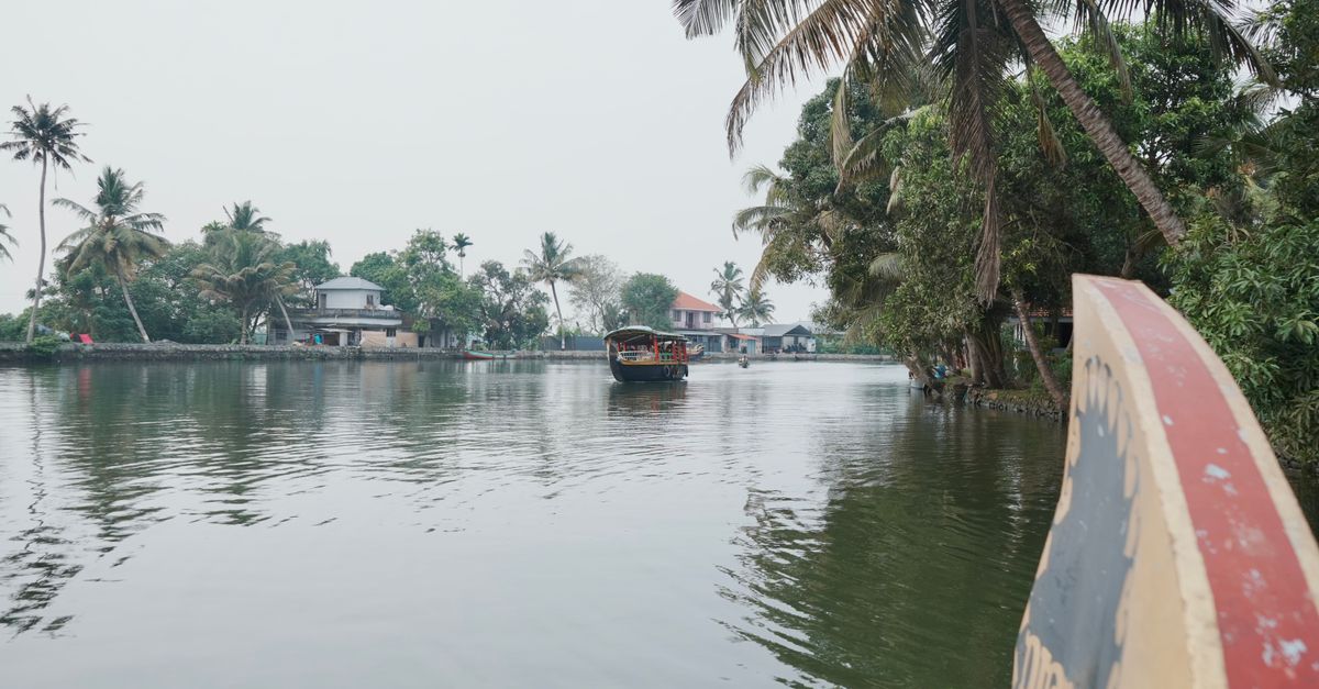 Backwater houseboat and resort setting