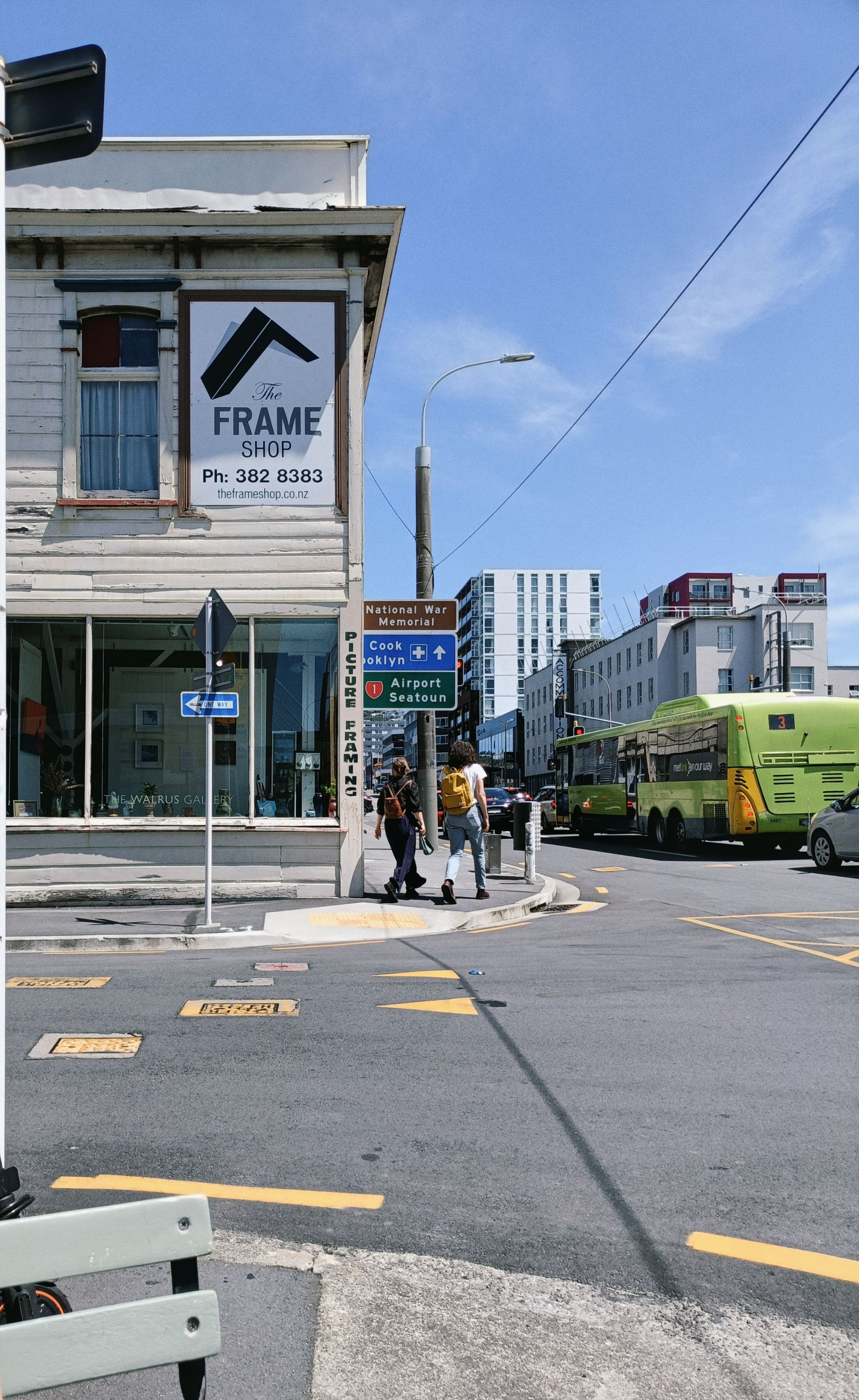 A city street in New Zealand