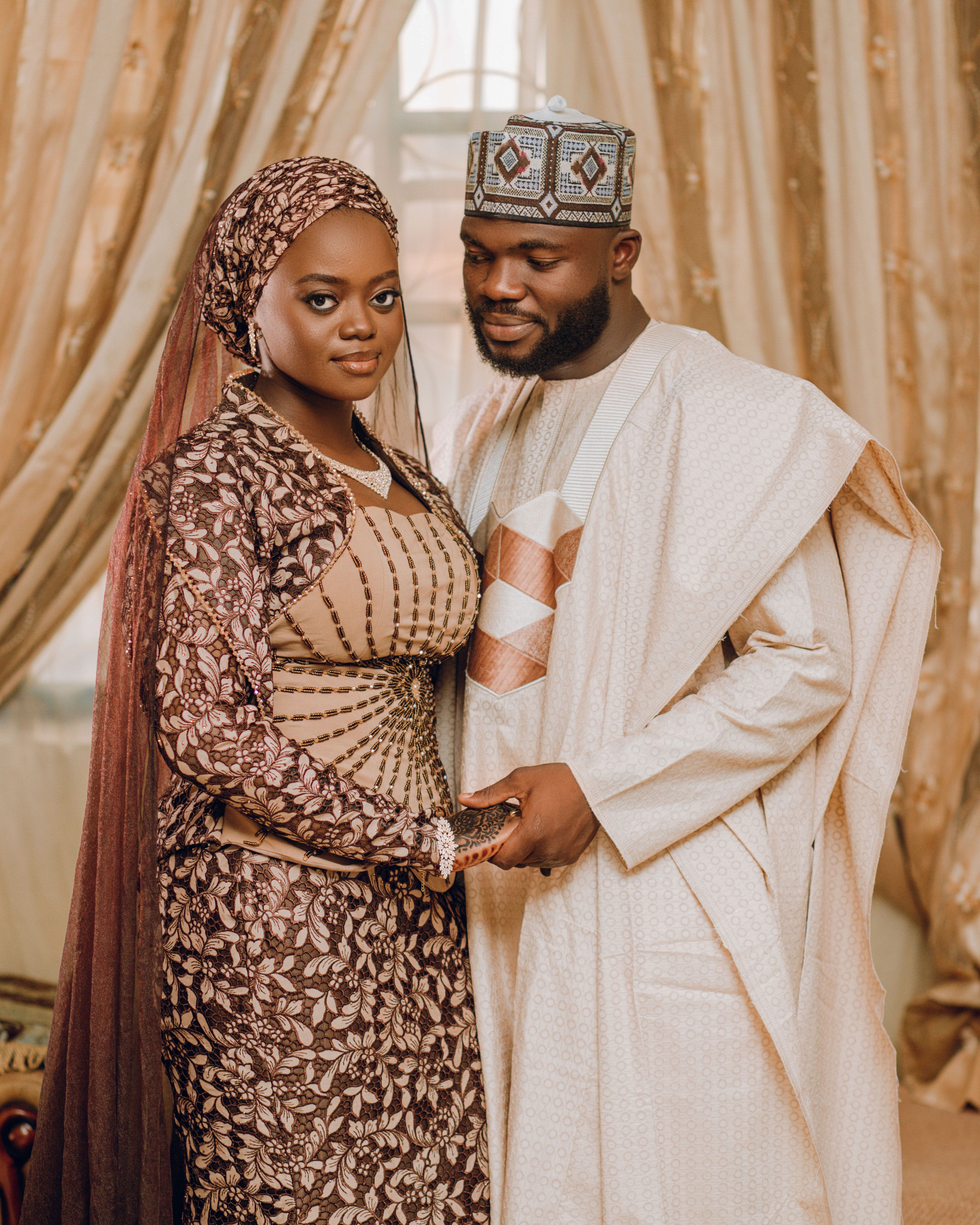 Elegant Traditional African Wedding Attire Free Stock Photo Elegant Traditional African Wedding Attire Free Stock Photo