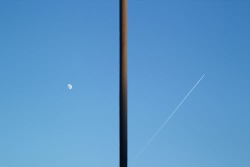 Free stock photo of blue sky, day, moon