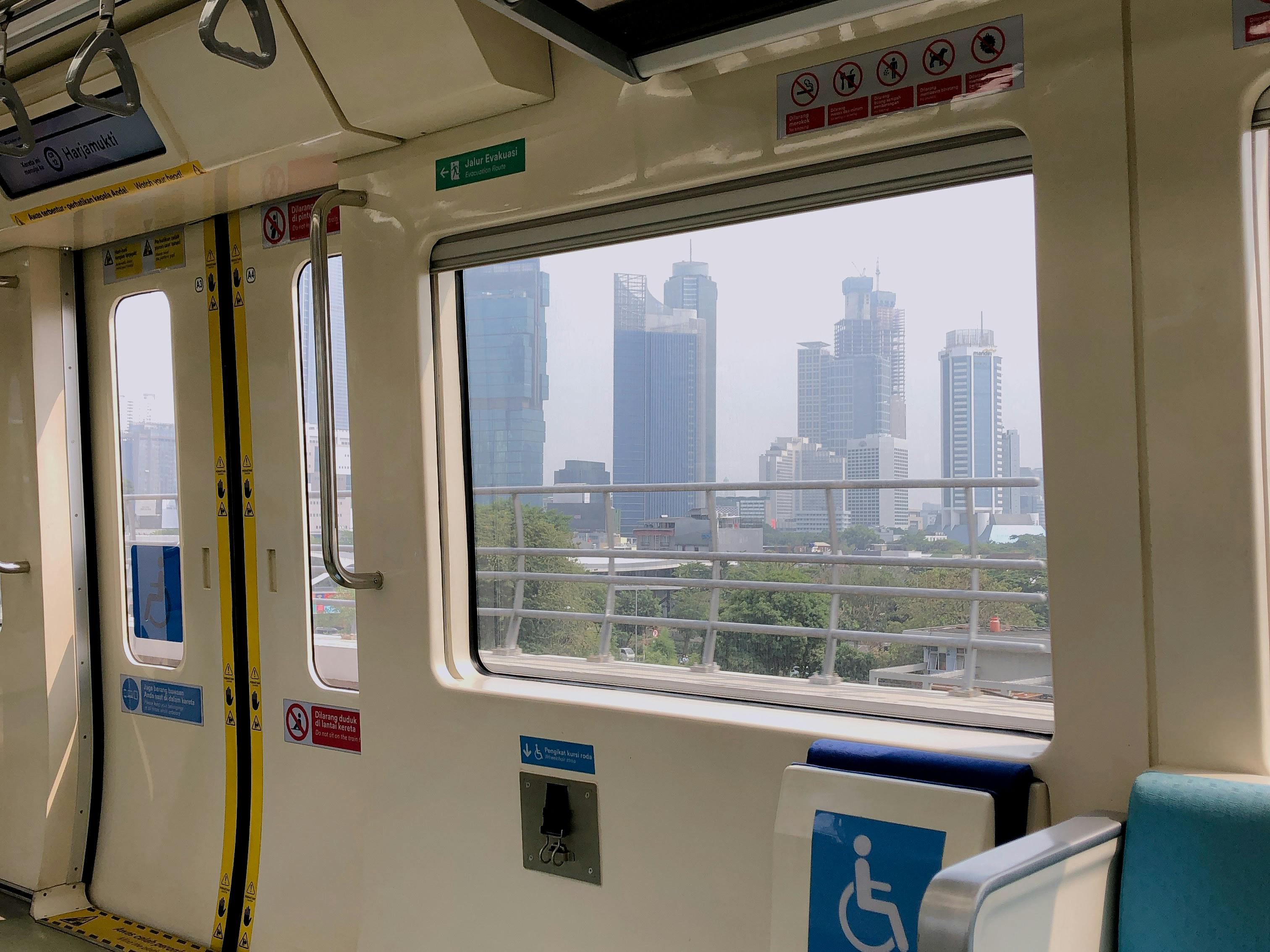 Inside MRT with Cityscape