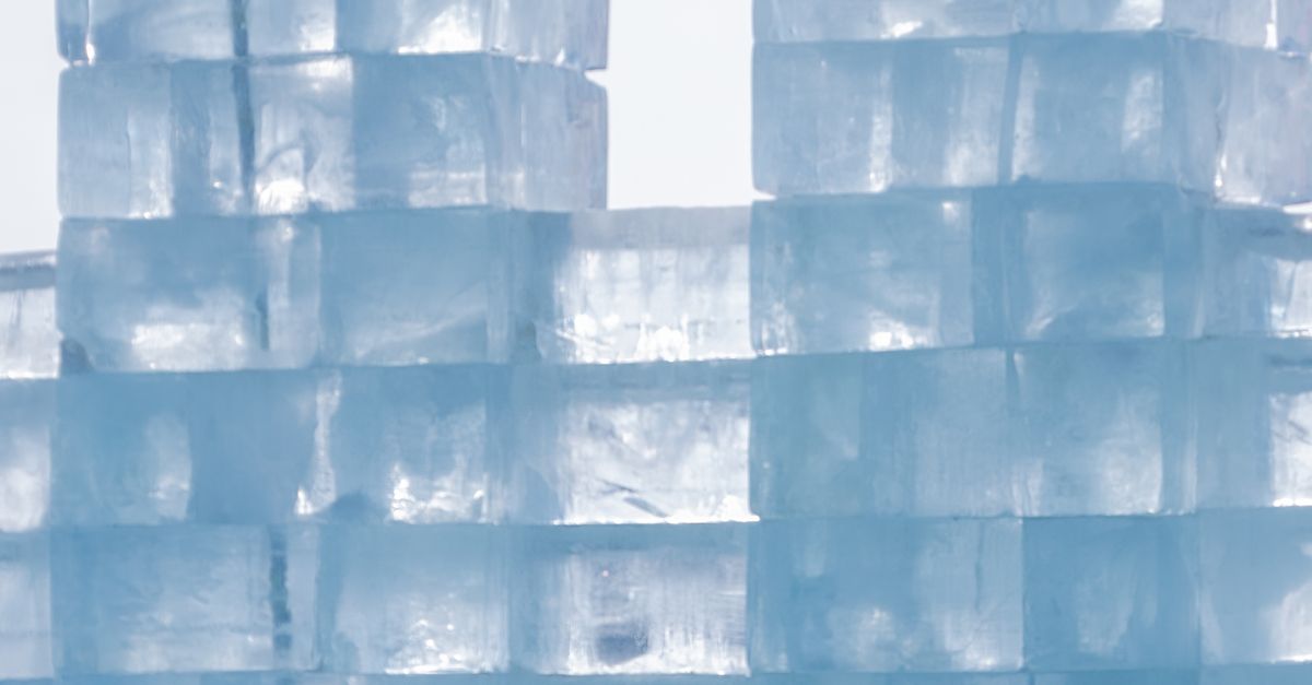 Ice Block Structures Frozen Ice Block Structure in Winter Light · Free Stock Photo