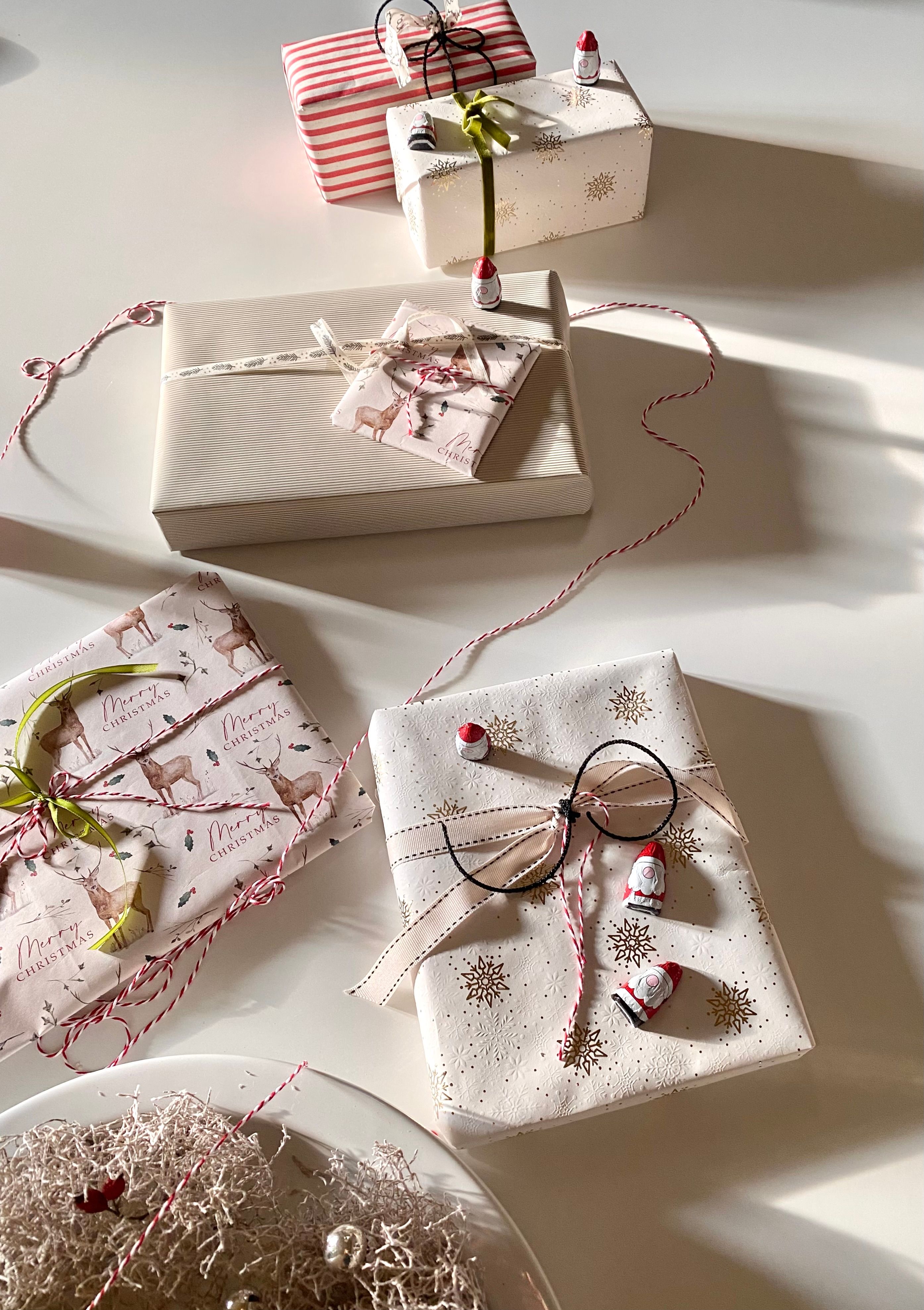 Elegant Holiday Gifts with Festive Decorations · Free Stock Photo