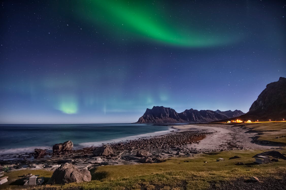 Imagine de stoc gratuită din apă, aurora, aurora boreală