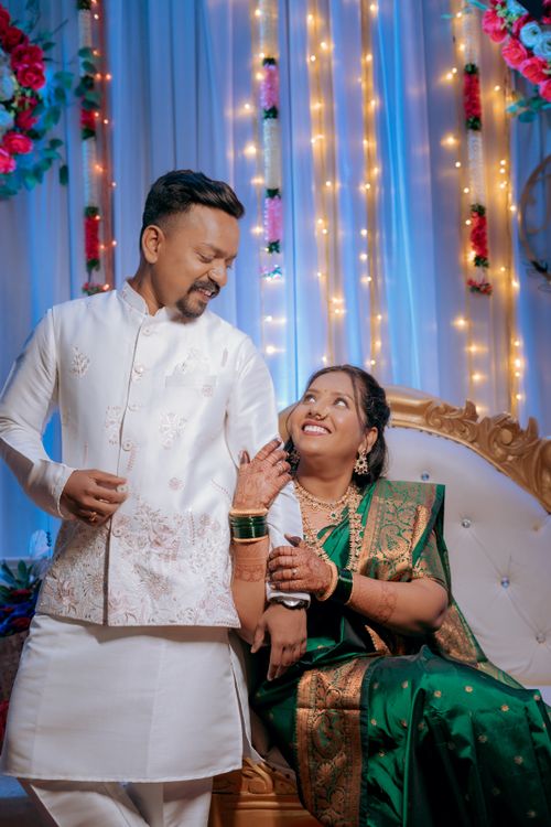 Indian Couple Celebrating Engagement Ceremony Free Stock Photo Indian Couple Celebrating Engagement Ceremony Free Stock Photo