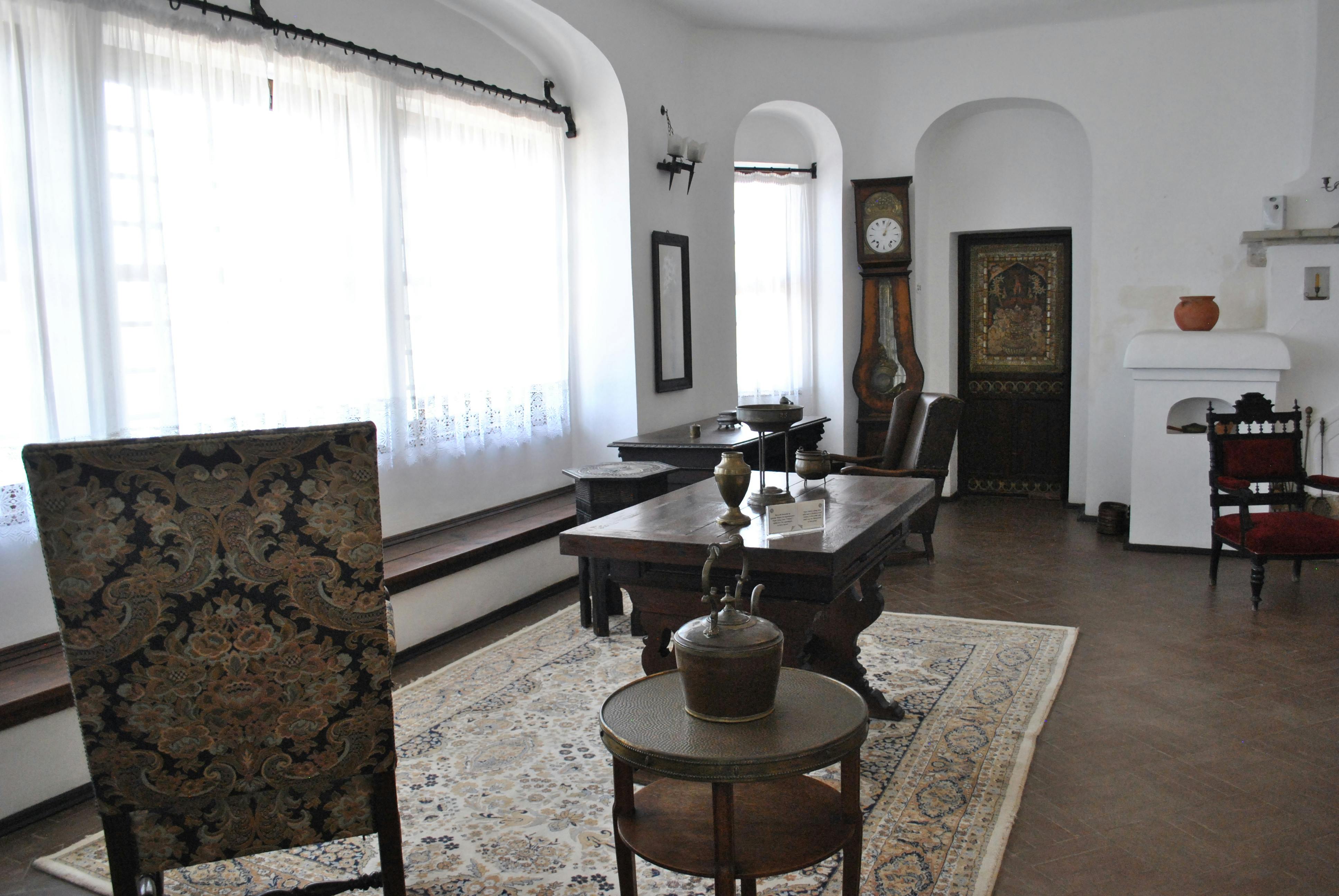 Vintage living room with antique furniture