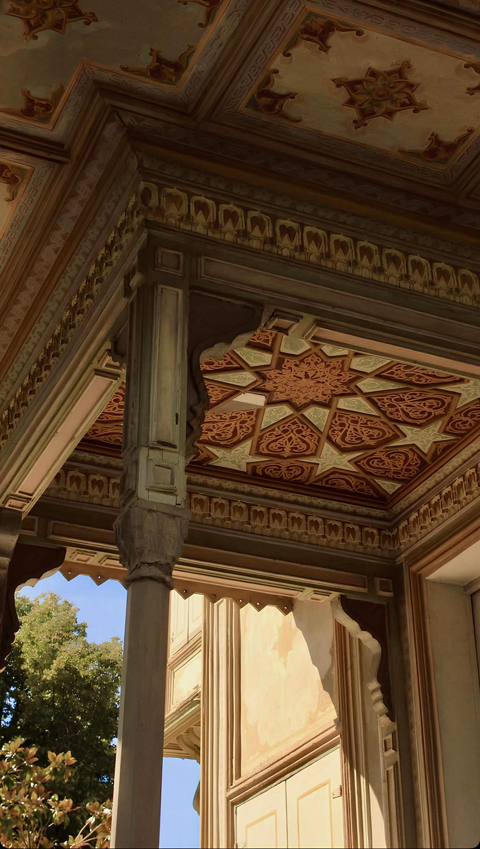 Ornate Pavilion Ceiling with Islamic Design in Istanbul · Free Stock Photo