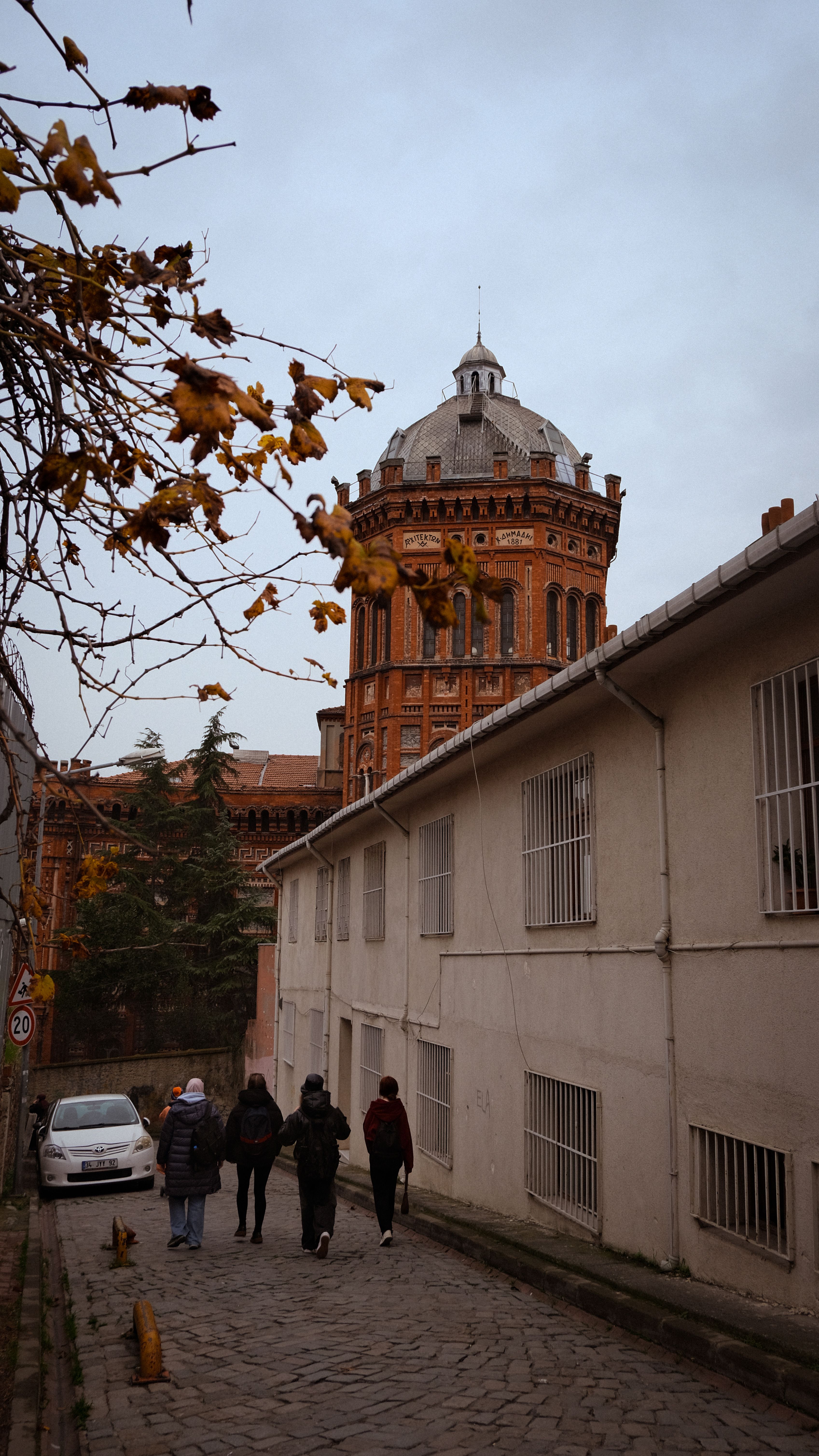Historic Istanbul Street with Red Brick Architecture · Free Stock Photo