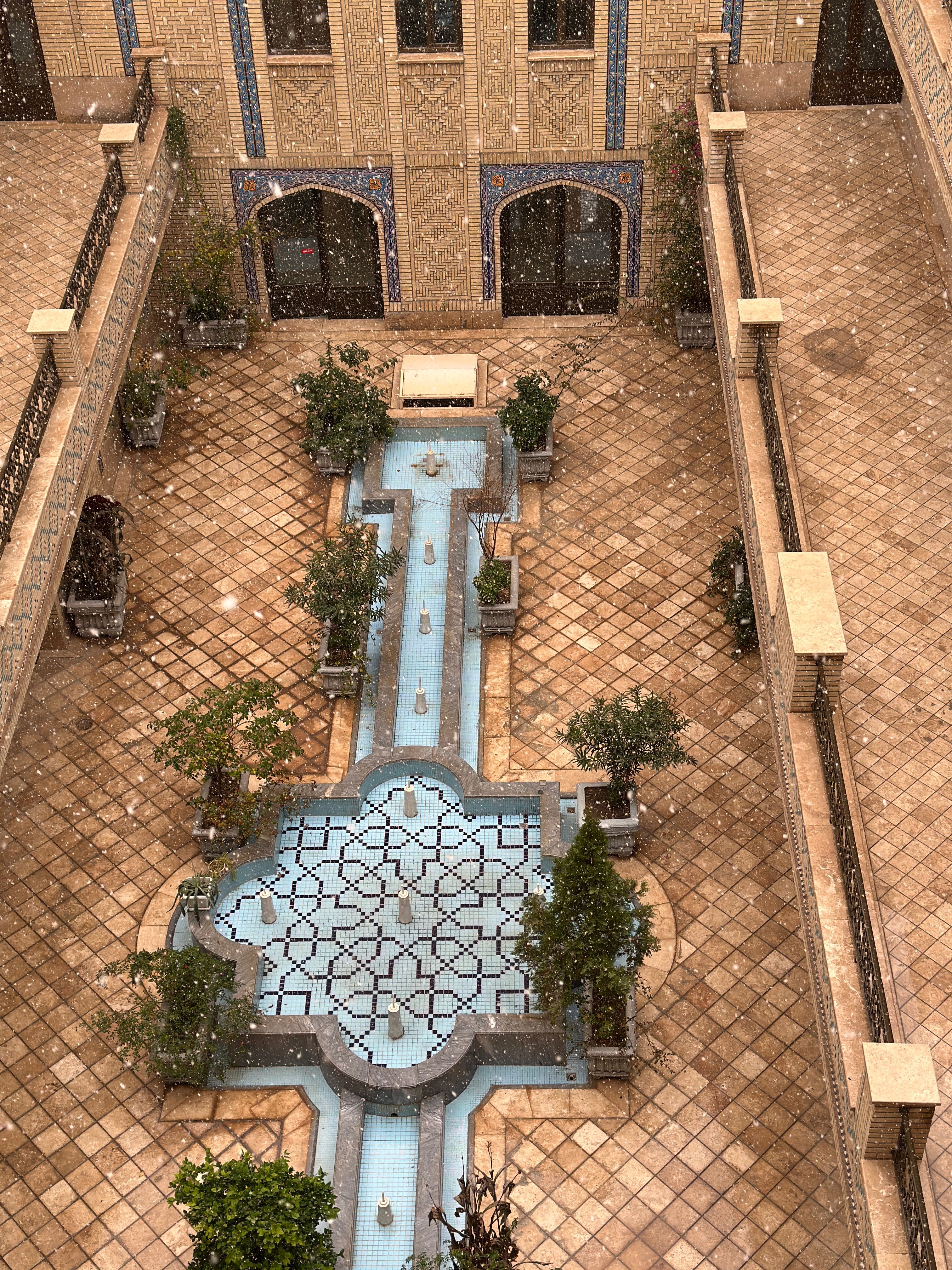 Aerial View of Traditional Courtyard Design · Free Stock Photo