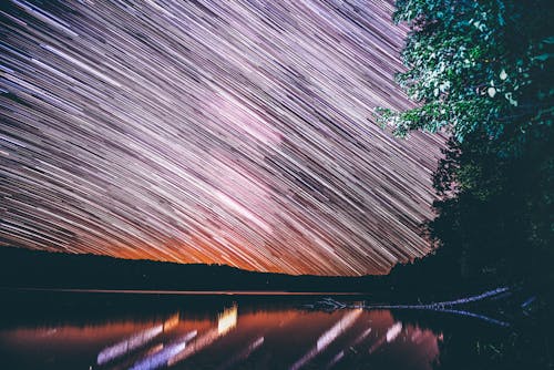 Star Trail En La Noche